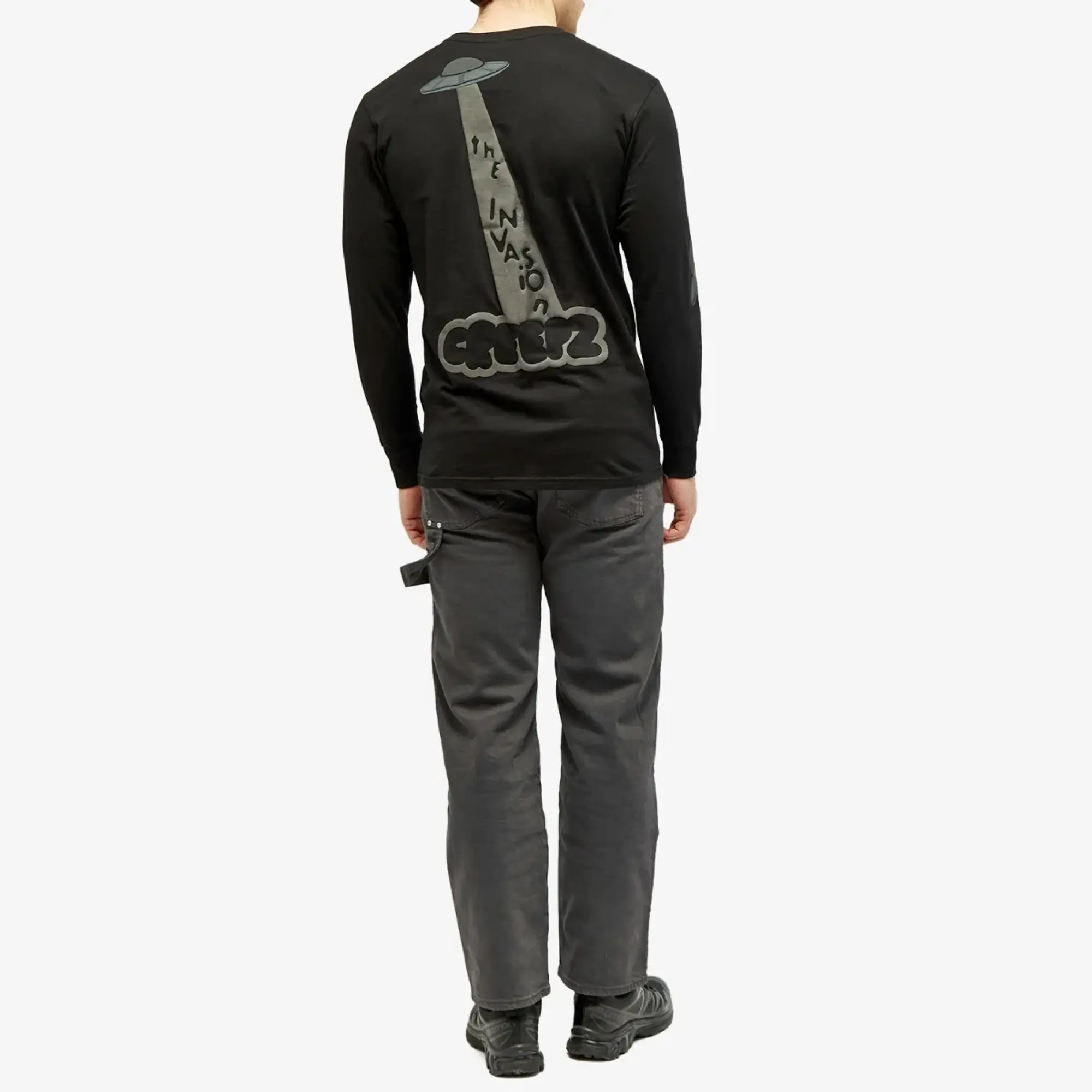 Creepz Men's Invasion Long Sleeve T-Shirt - END. Exclusive Black Out