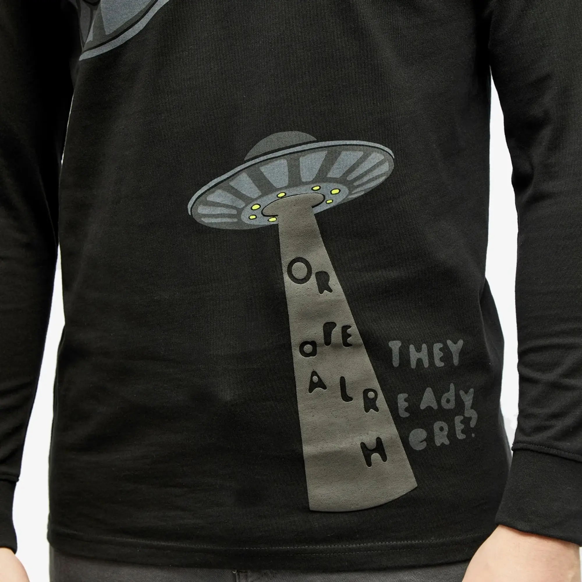 Creepz Men's Invasion Long Sleeve T-Shirt - END. Exclusive Black Out