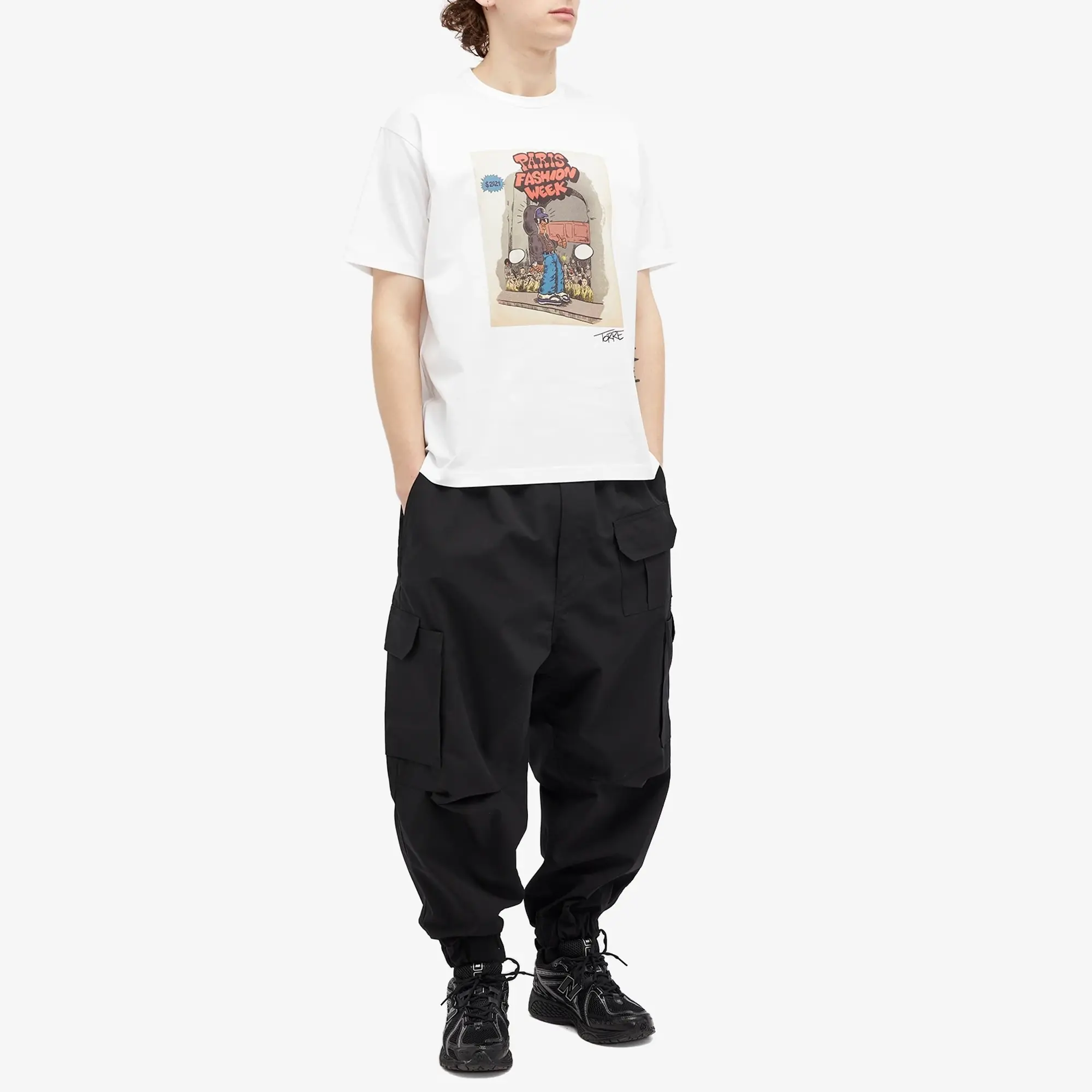 Junya Watanabe MAN Men's Paris Fashion Week T-Shirt White/Grey