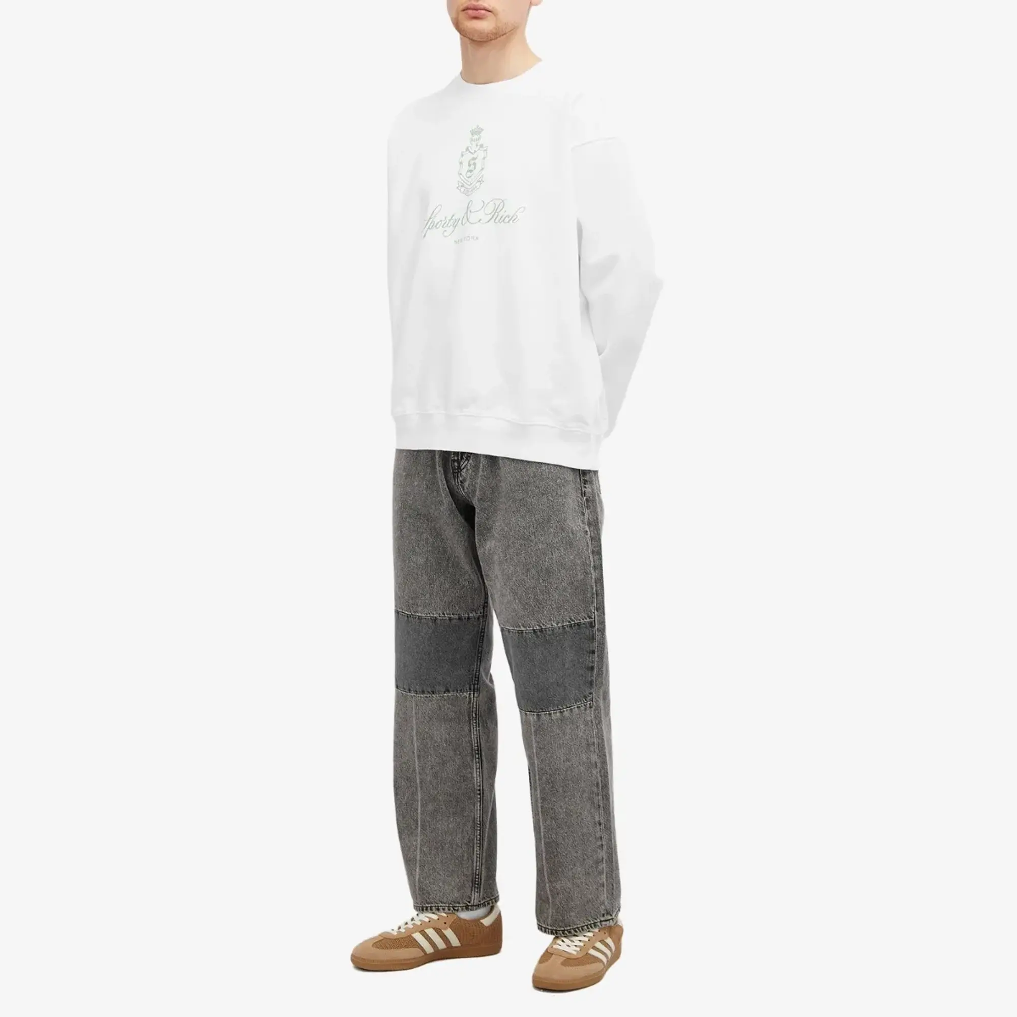 Sporty & Rich Vendome Sweatshirt White/Sage