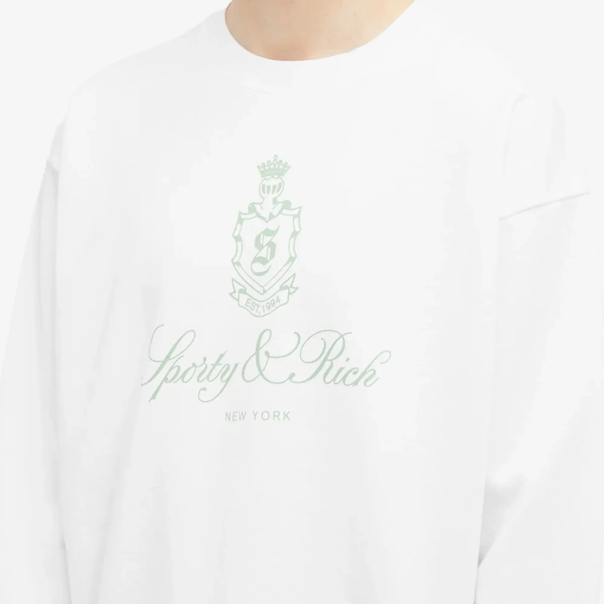 Sporty & Rich Vendome Sweatshirt White/Sage