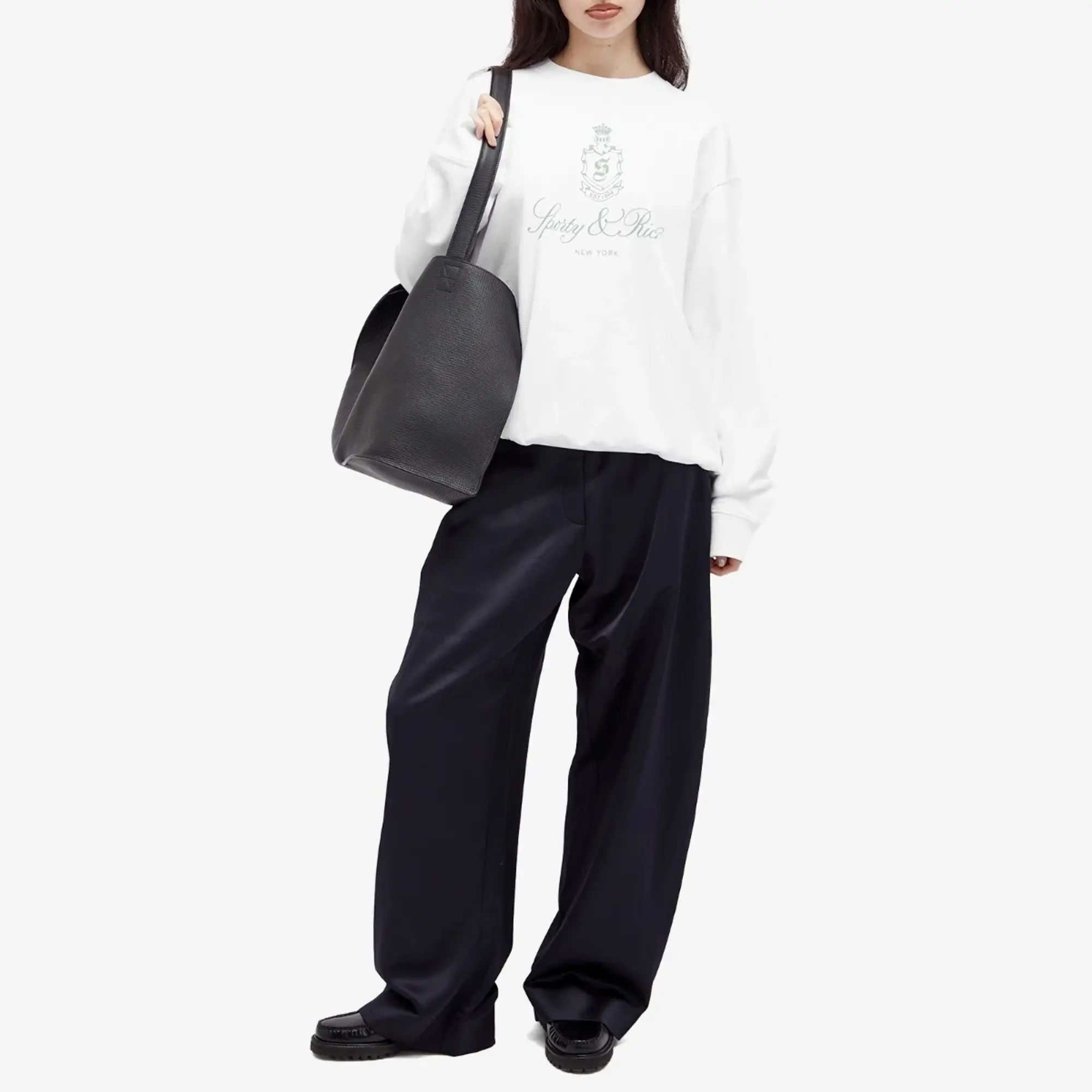Sporty & Rich Vendome Sweatshirt White/Sage