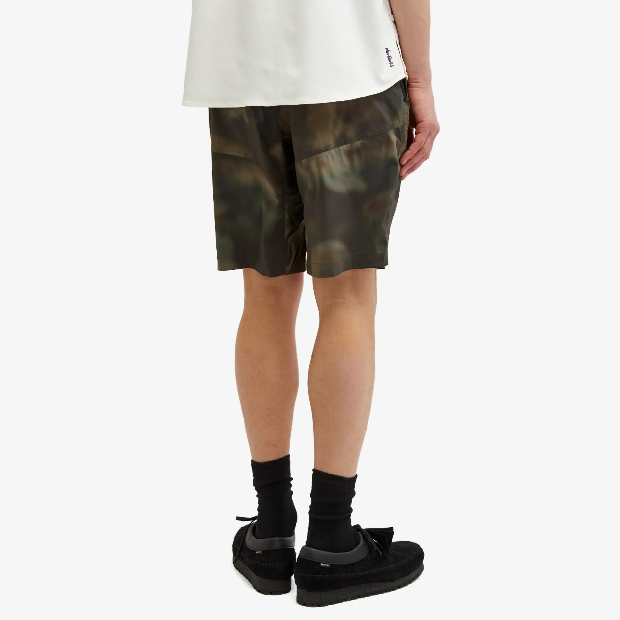 Wild Things Men's Camp Shorts Olive Nature Mosaic