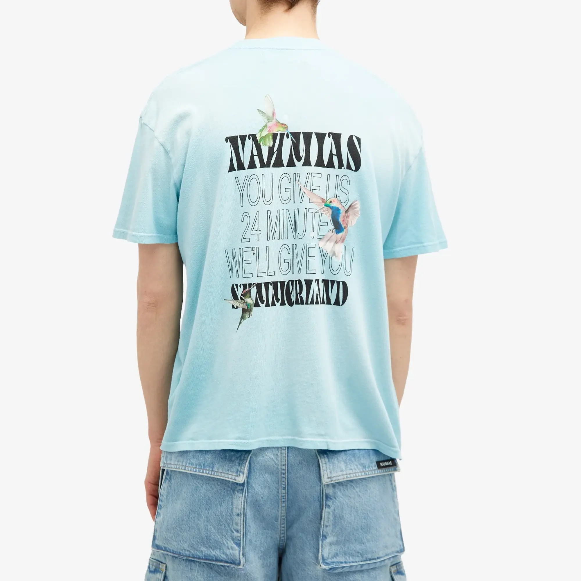Nahmias Men's Hummingbird T-Shirt Faded Marine Blue