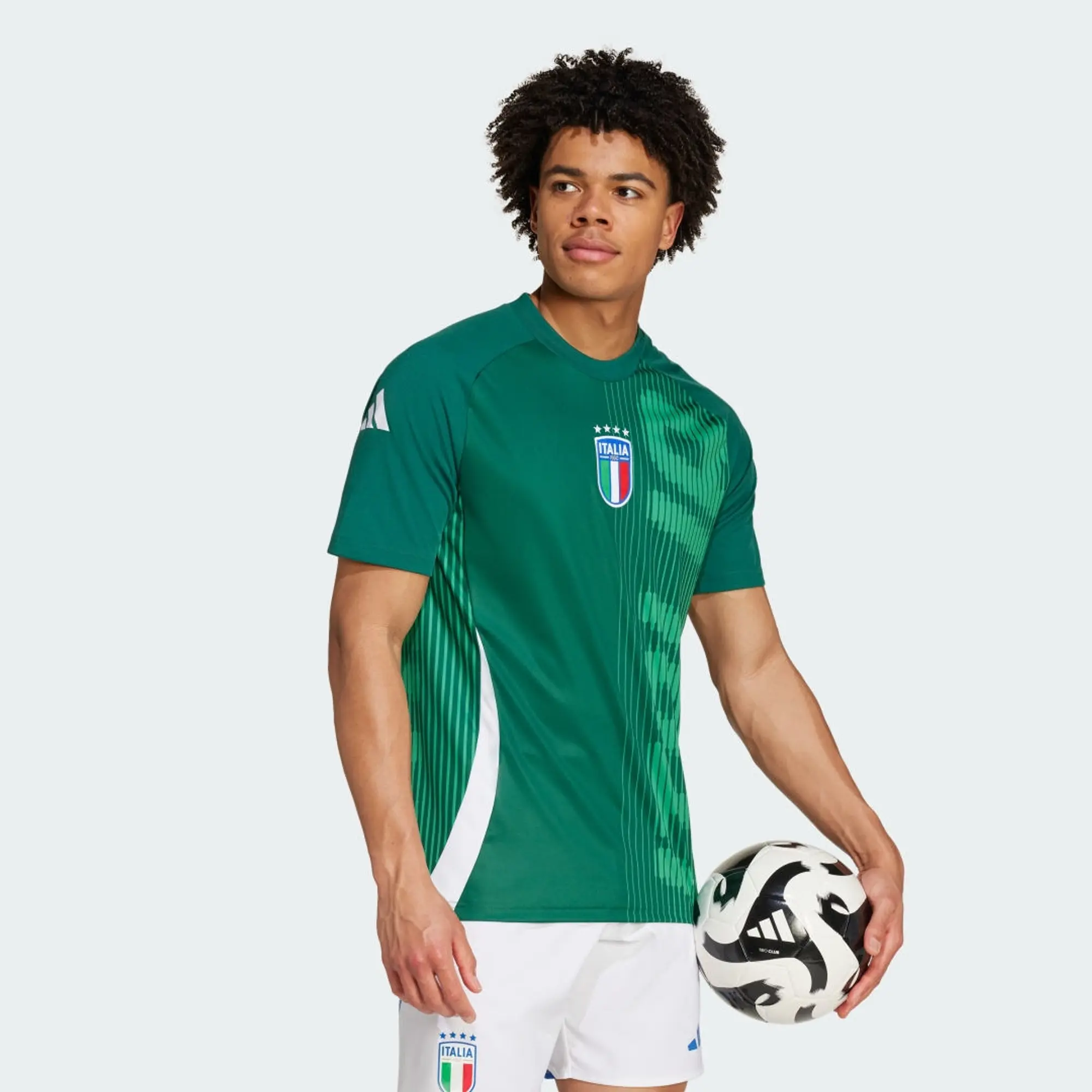 adidas Italy Mens SS Pre-Match Home Shirt 2024