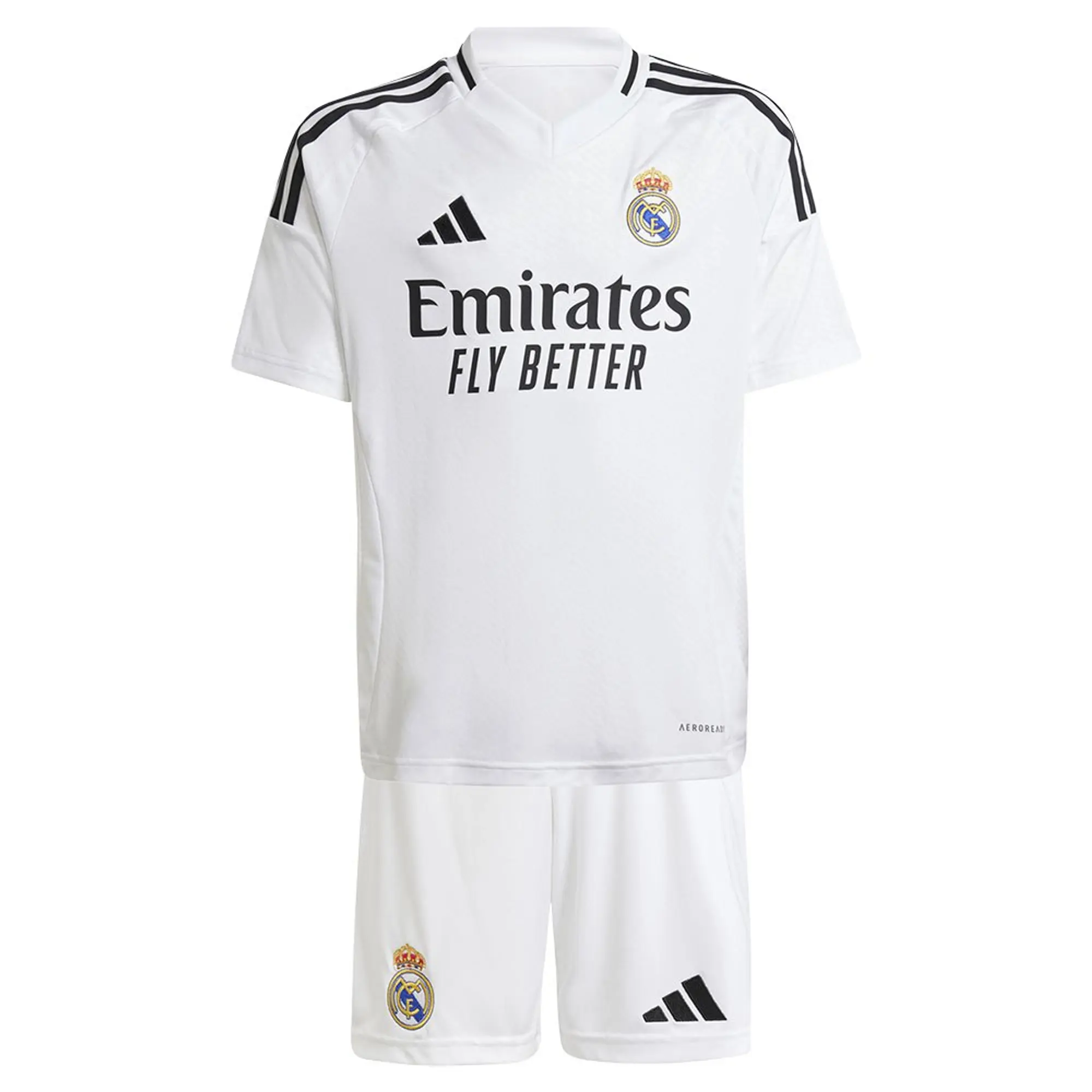 adidas Real Madrid Kids SS Home Mini Kit 2024/25