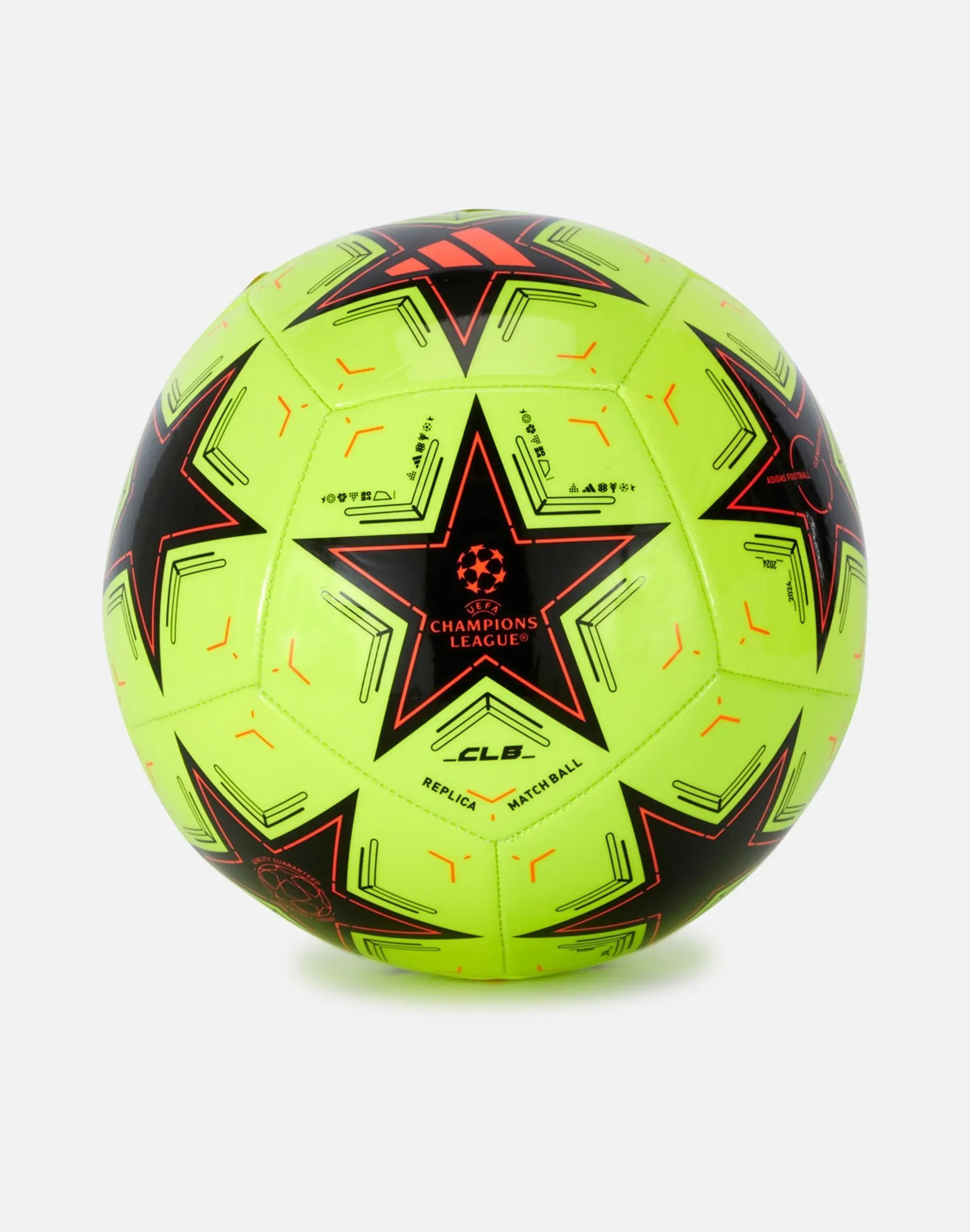 adidas Champions League Club Football in Yellow/Black