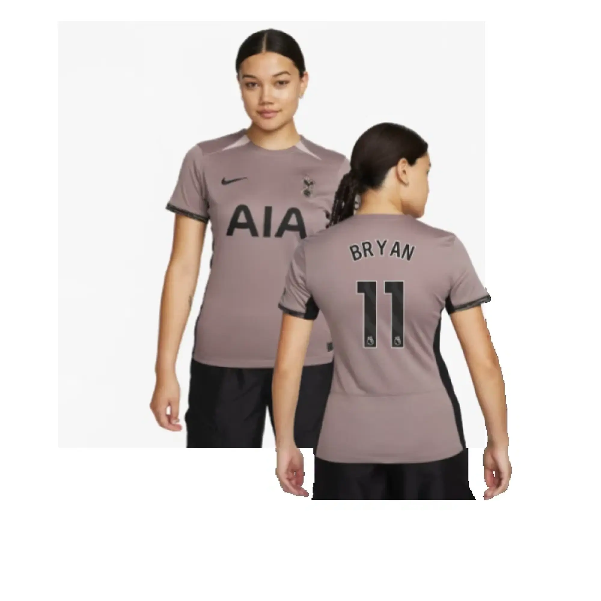 Tottenham Third Vapor Shirt (Womens) (Your Name) 2023-2024 Women's Grey Polyester Made By: Nike