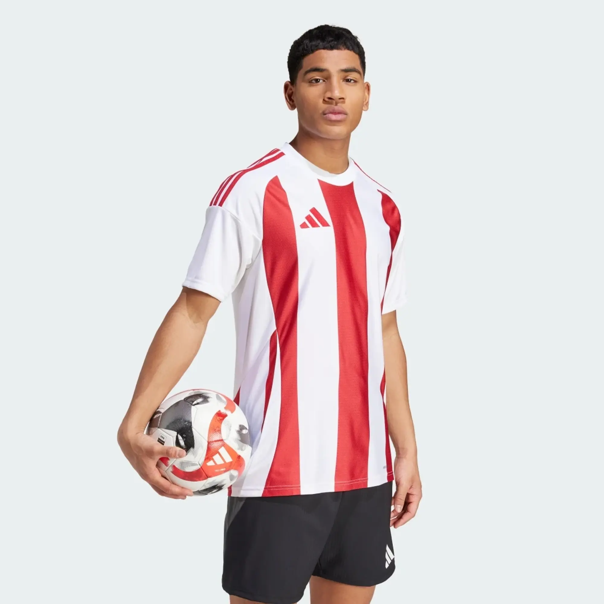 adidas - Striped 24 White Red Jersey