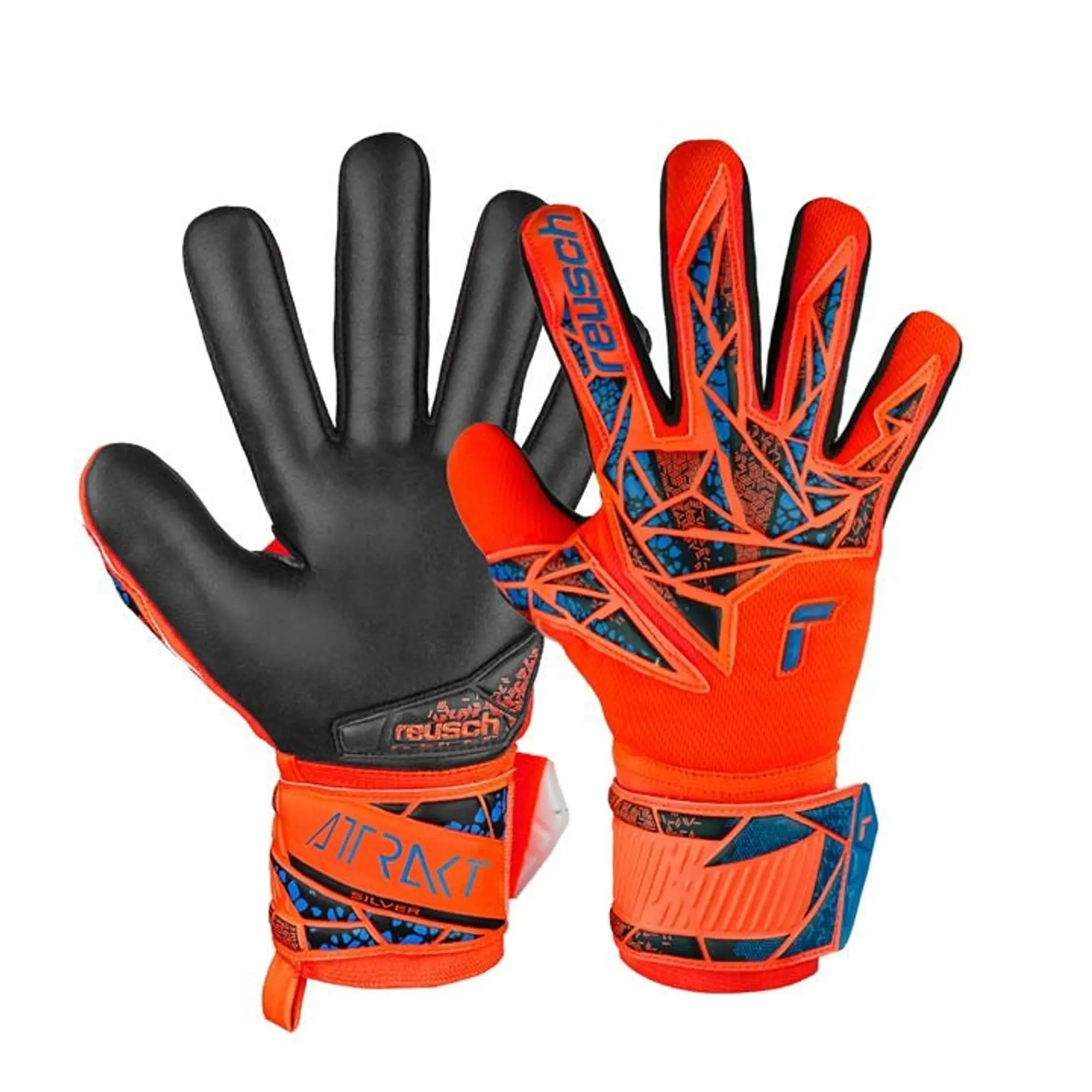 Reusch Attrakt Silver Negative Cut