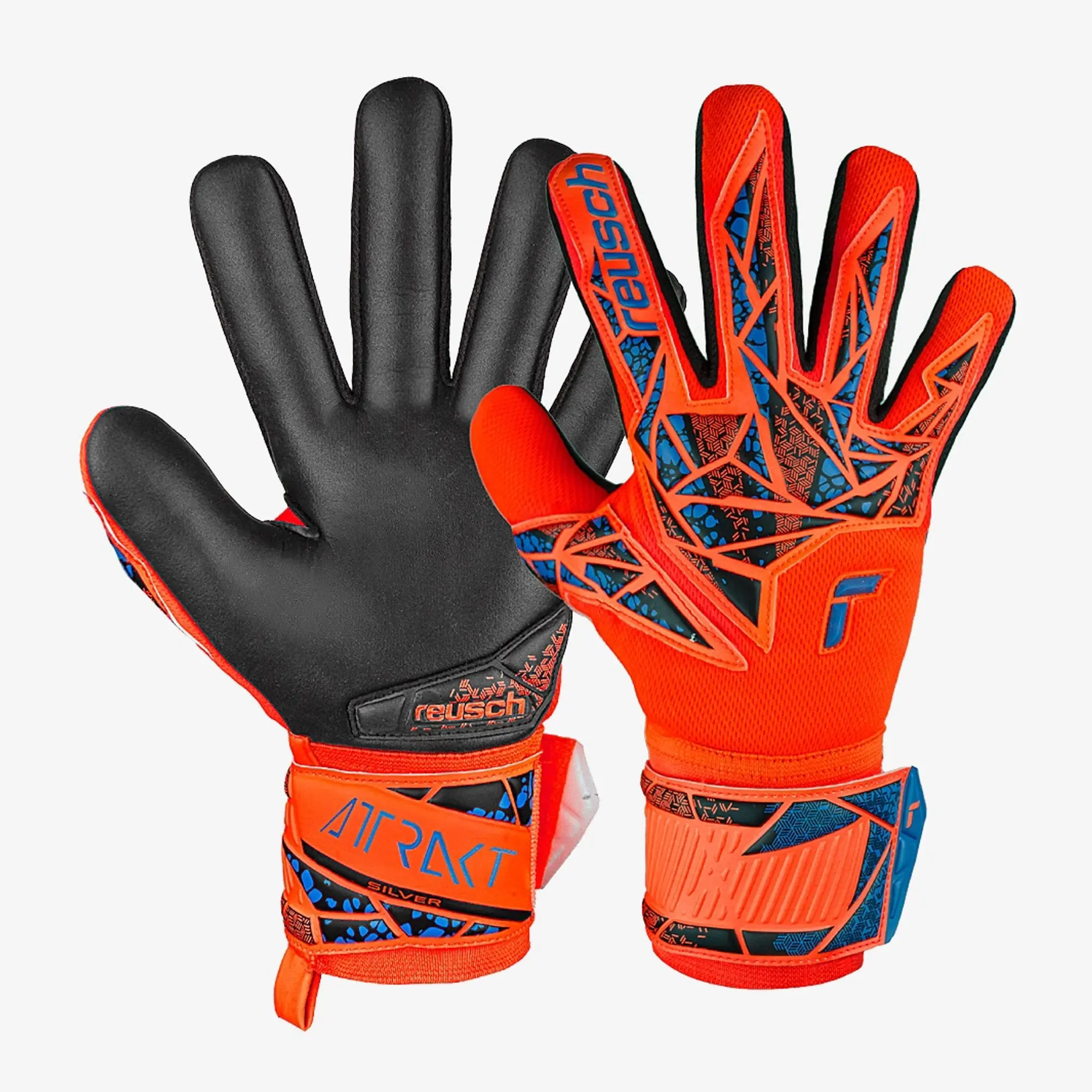 Reusch Attrakt Silver Negative Cut