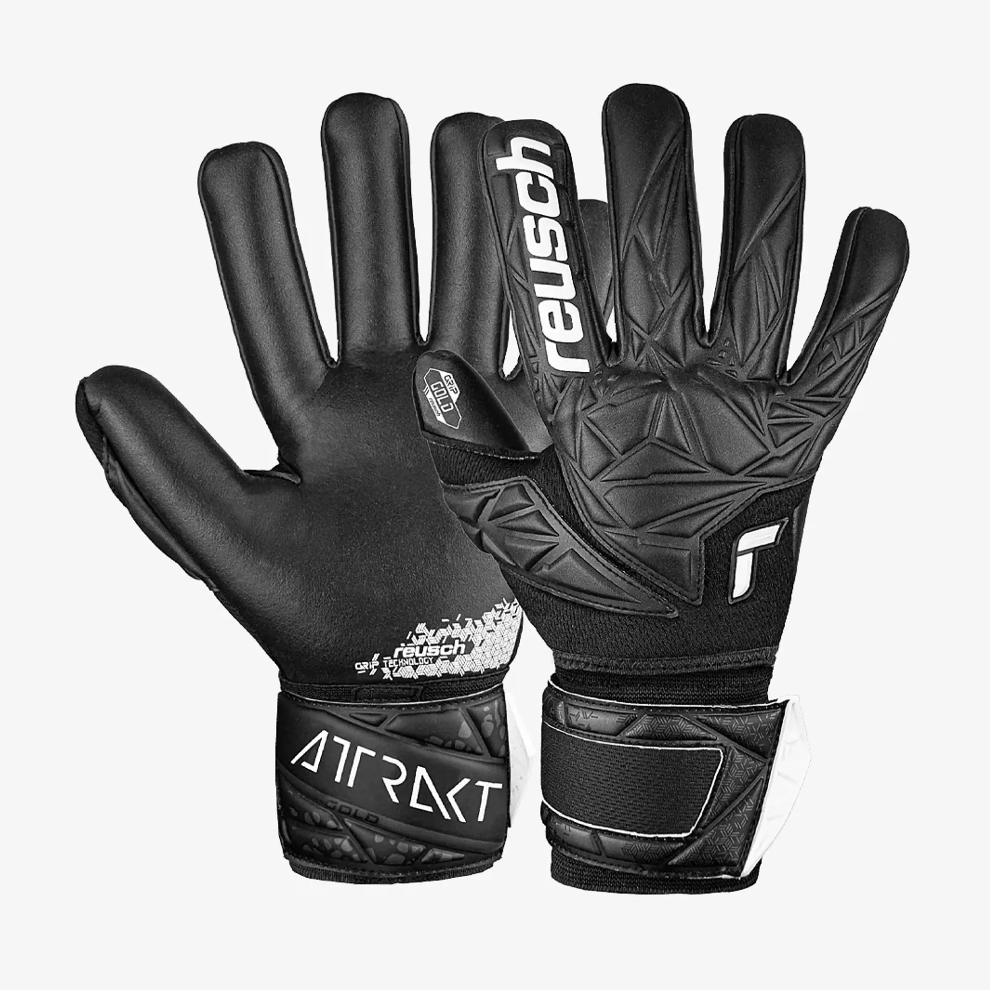 Reusch Attrakt Gold Negative Cut Finger Support GK Gloves