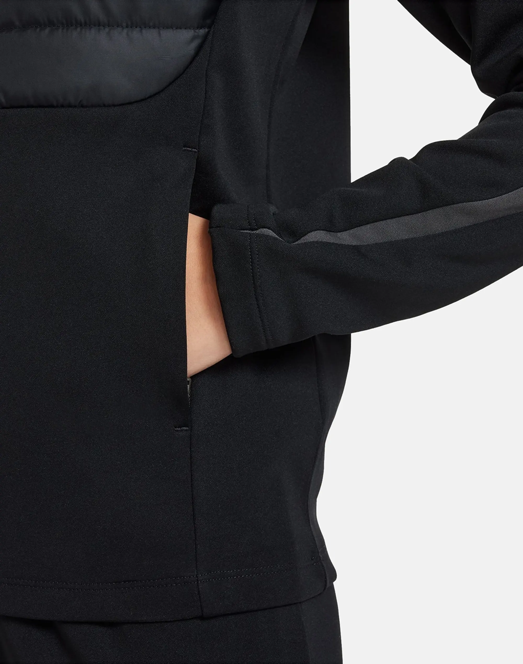 Nike Older Kids Academy Half Zip Top in Black/Silver