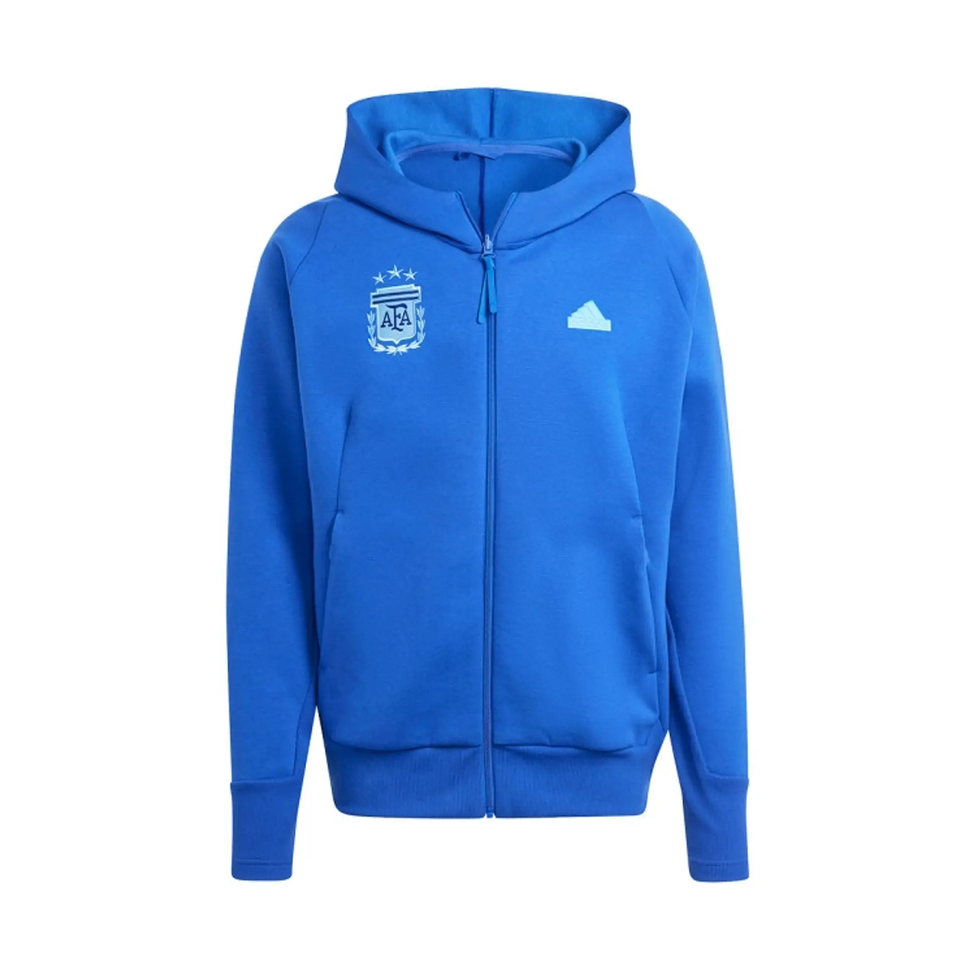 Argentina Travel Full Zip Hoody (Blue) 2024-2025 Men's Size: Medium Made By: Adidas