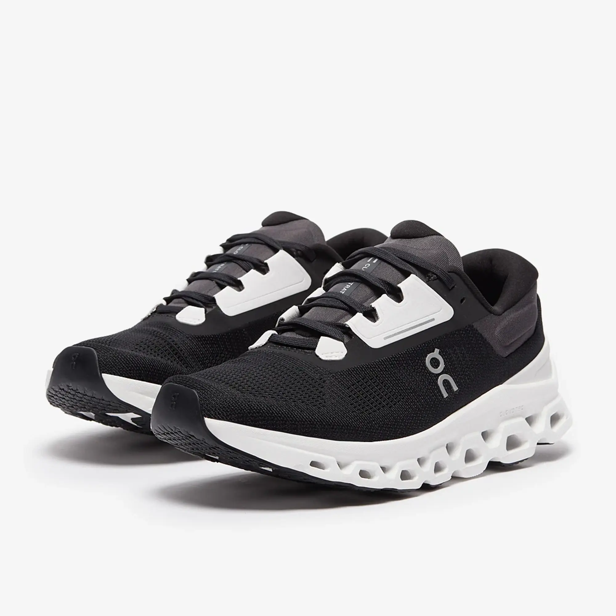 ON Running Women's Cloudstratus 3 Road Running Shoes - Black/Frost -  Size: UK 8