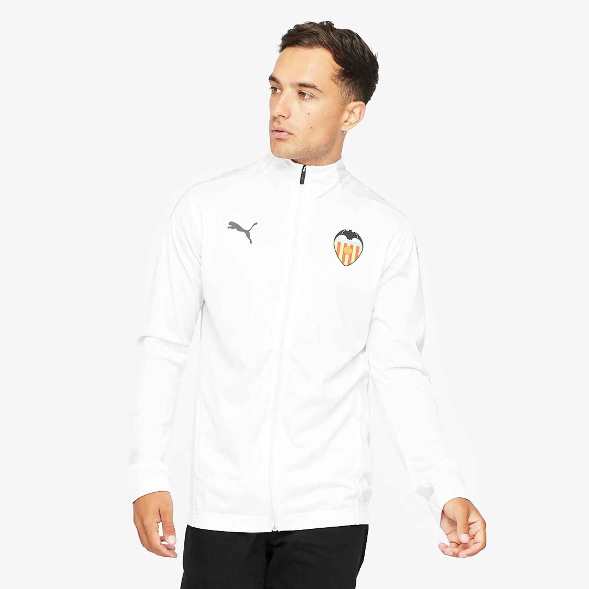 Puma Valencia CF Mens White Stadium Jacket