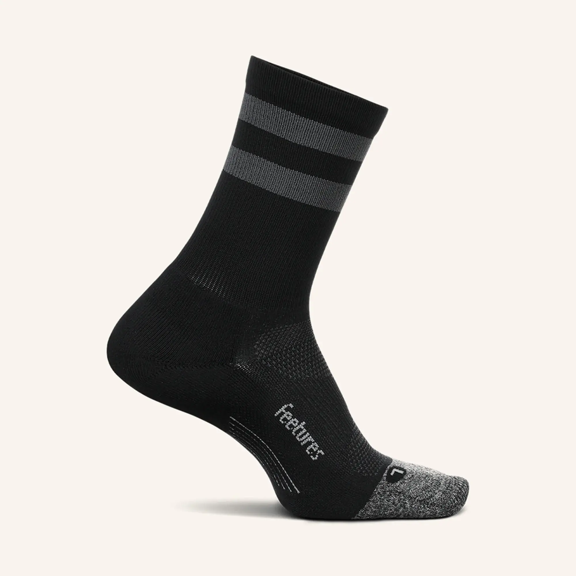 Feetures Elite Light Cushion Mini Crew Running Socks
