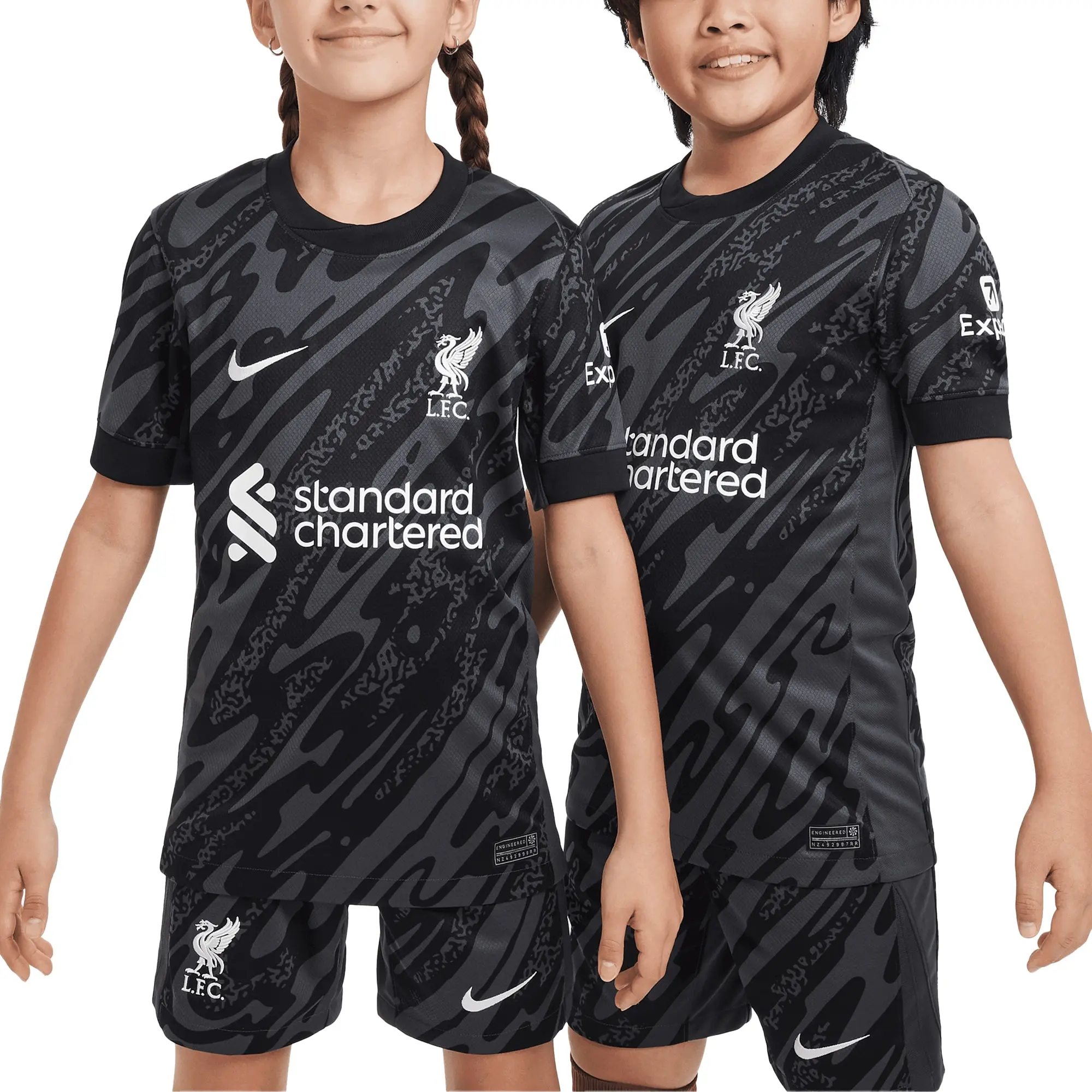 Nike Liverpool Kids LS Goalkeeper Home Shirt 2024/25