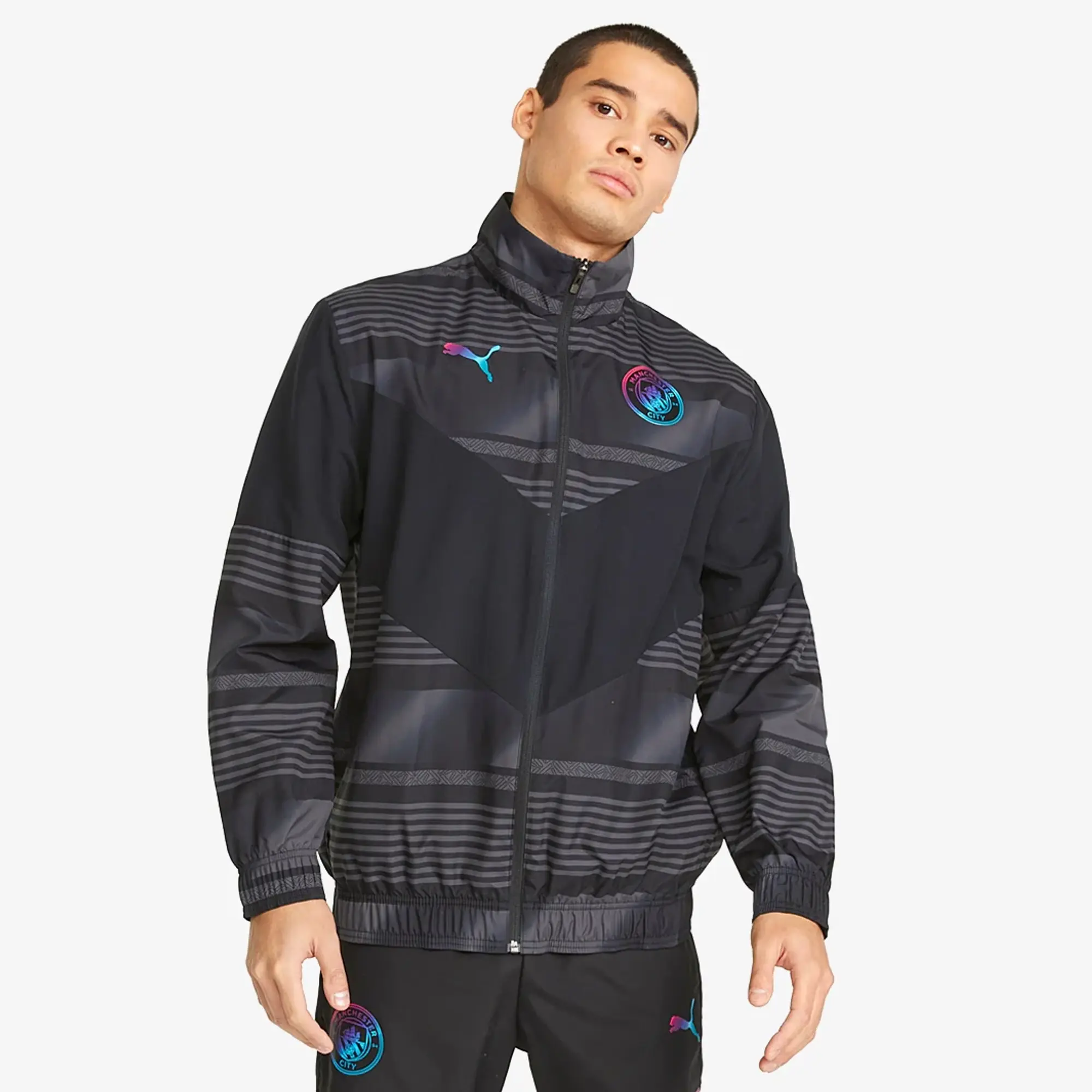 Puma Manchester City 21 22 Pre Match Jacket