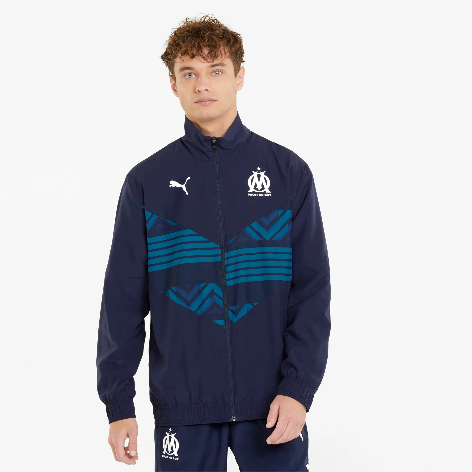 Puma Olympique Marseille 21 22 Pre Match Jacket