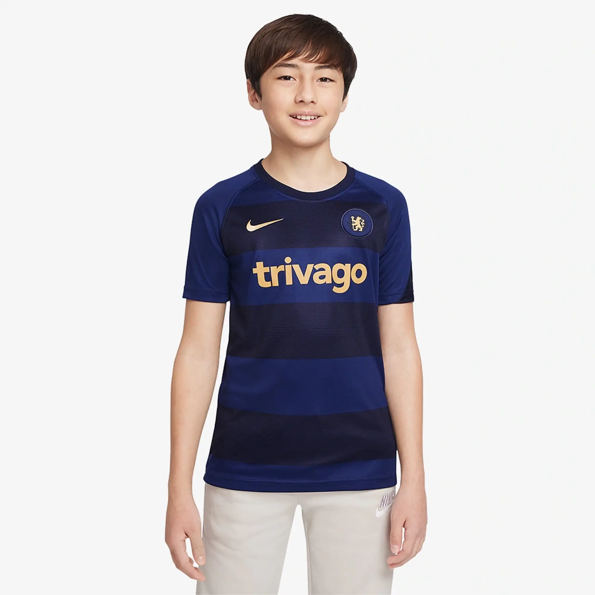 Nike Chelsea Kids SS Pre-Match Away Shirt 2021/22