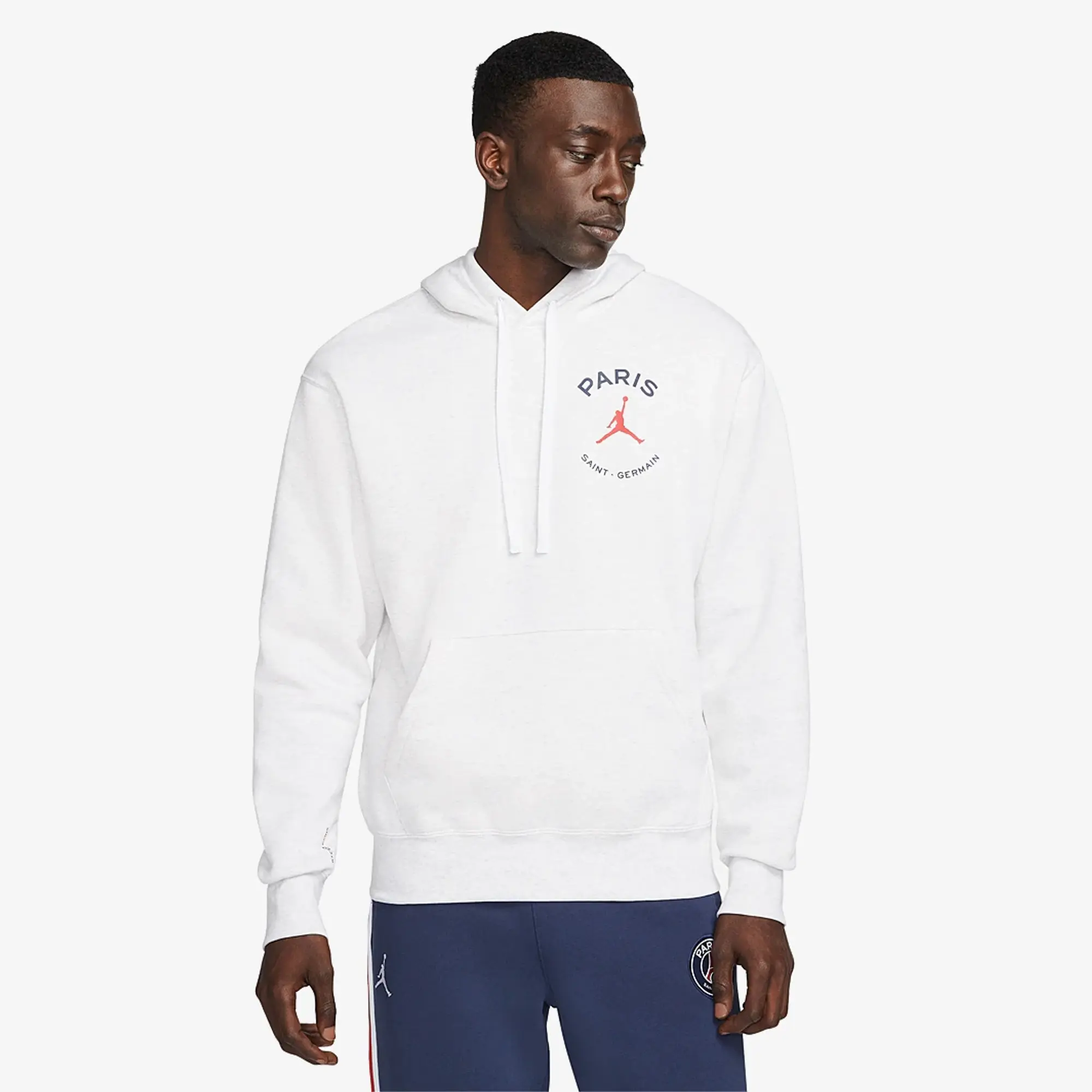 Nike Air Jordan PSG Fleece Hoodie Mens - Grey