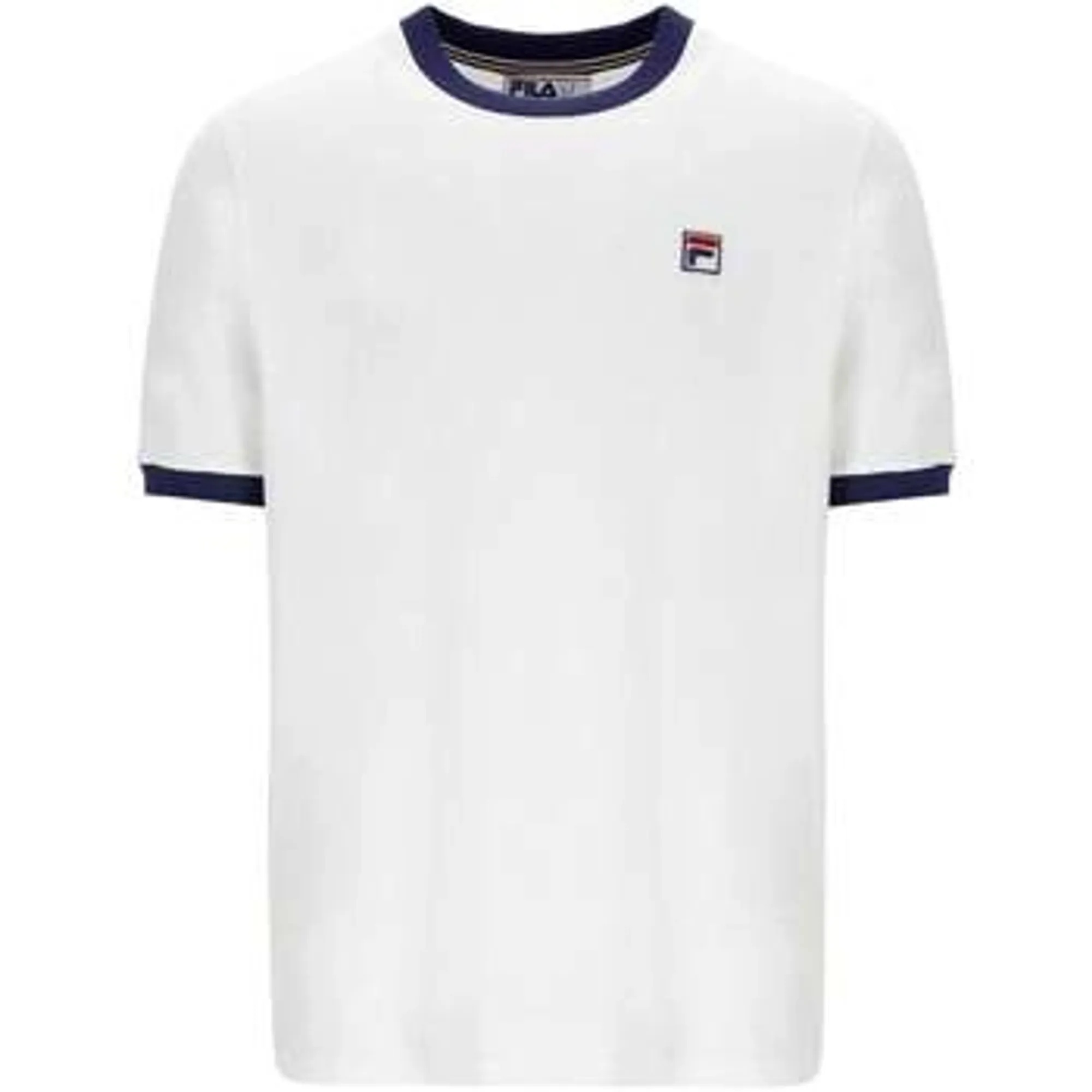 Fila Mens Essential Ringer Tee - White/navy, White