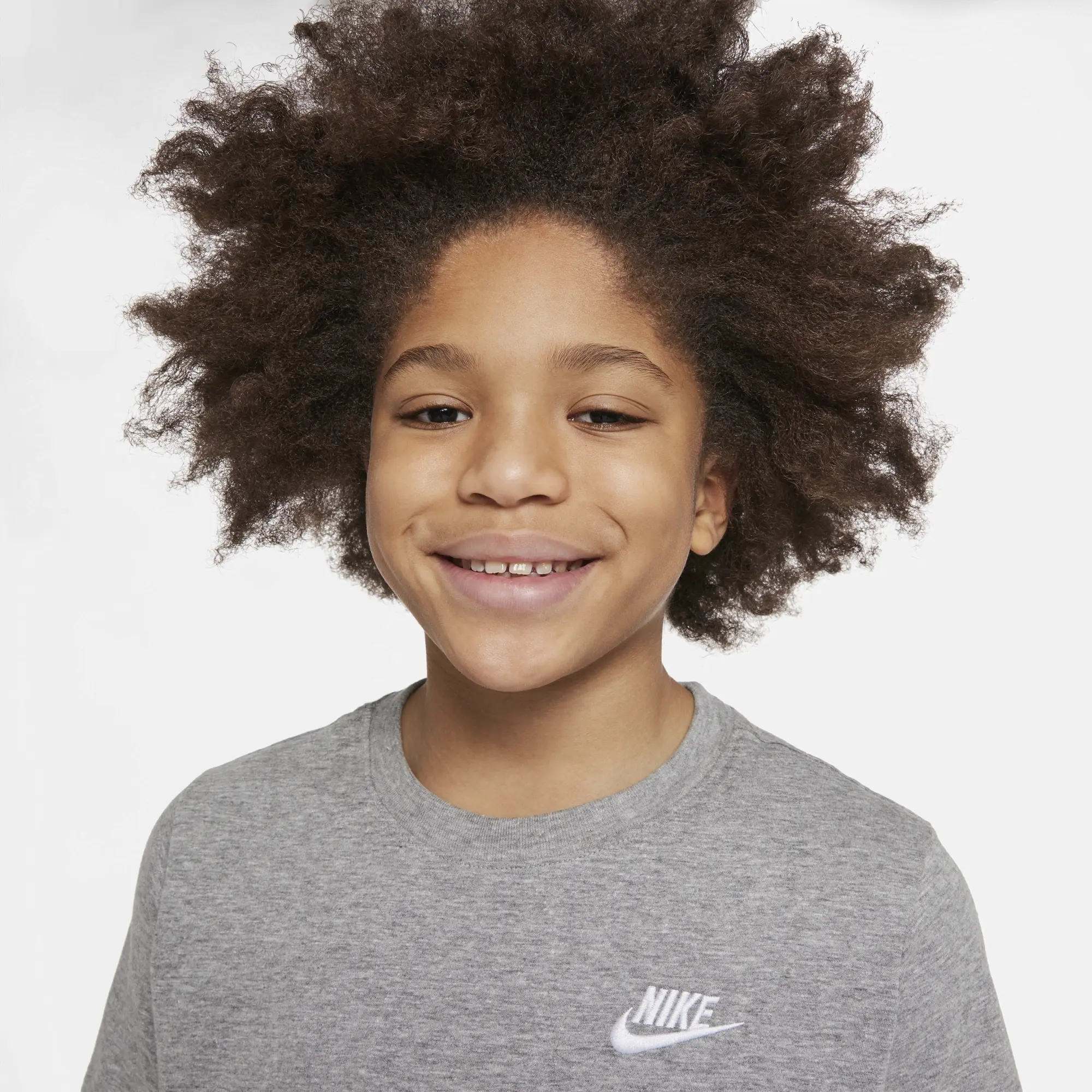 Nike Sportswear Older Kids' T-Shirt - Grey - Cotton