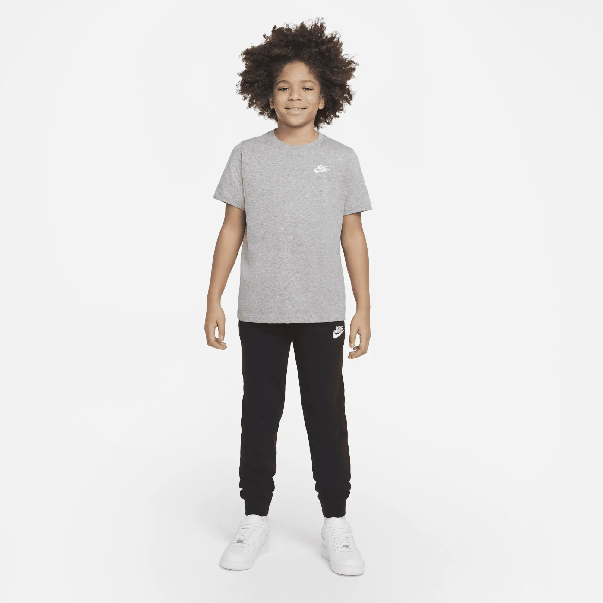 Nike Sportswear Older Kids' T-Shirt - Grey - Cotton