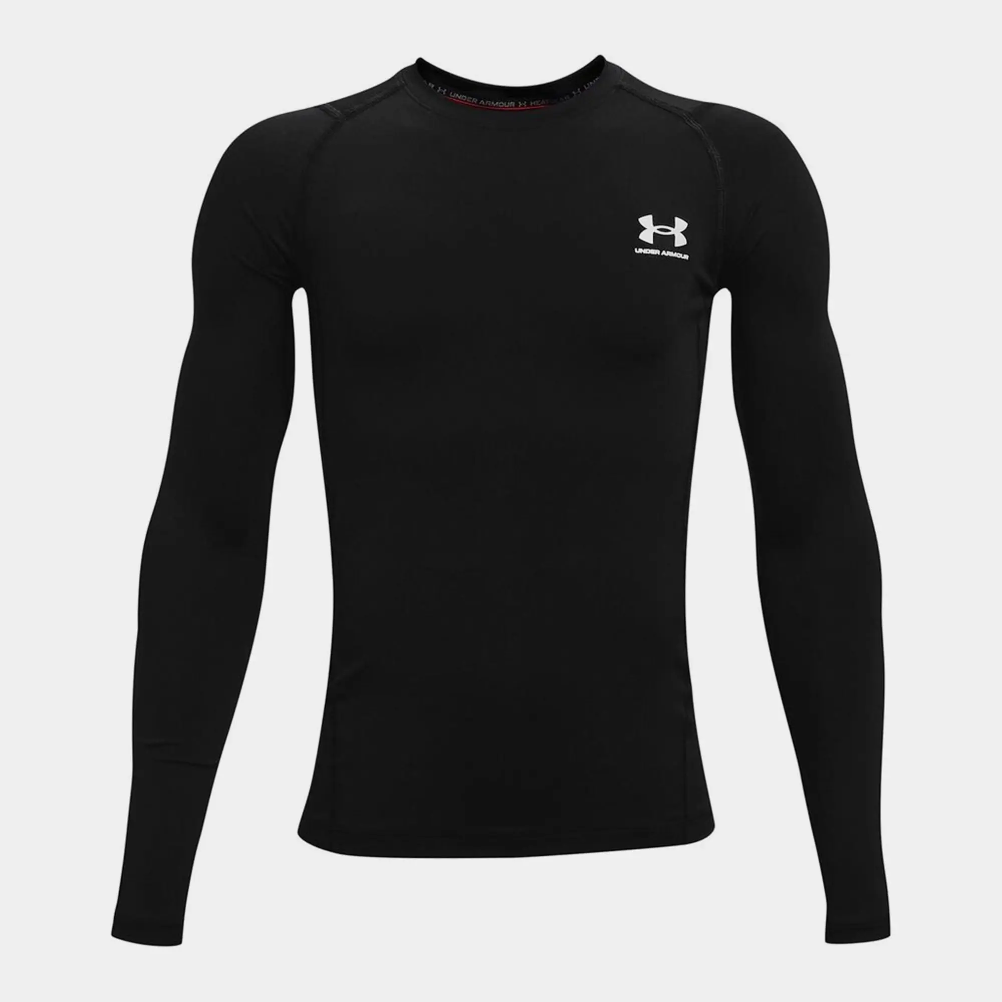 Under Armour Boys' HeatGear® Armour Long Sleeve Black / White YSM (50 - 54 in)
