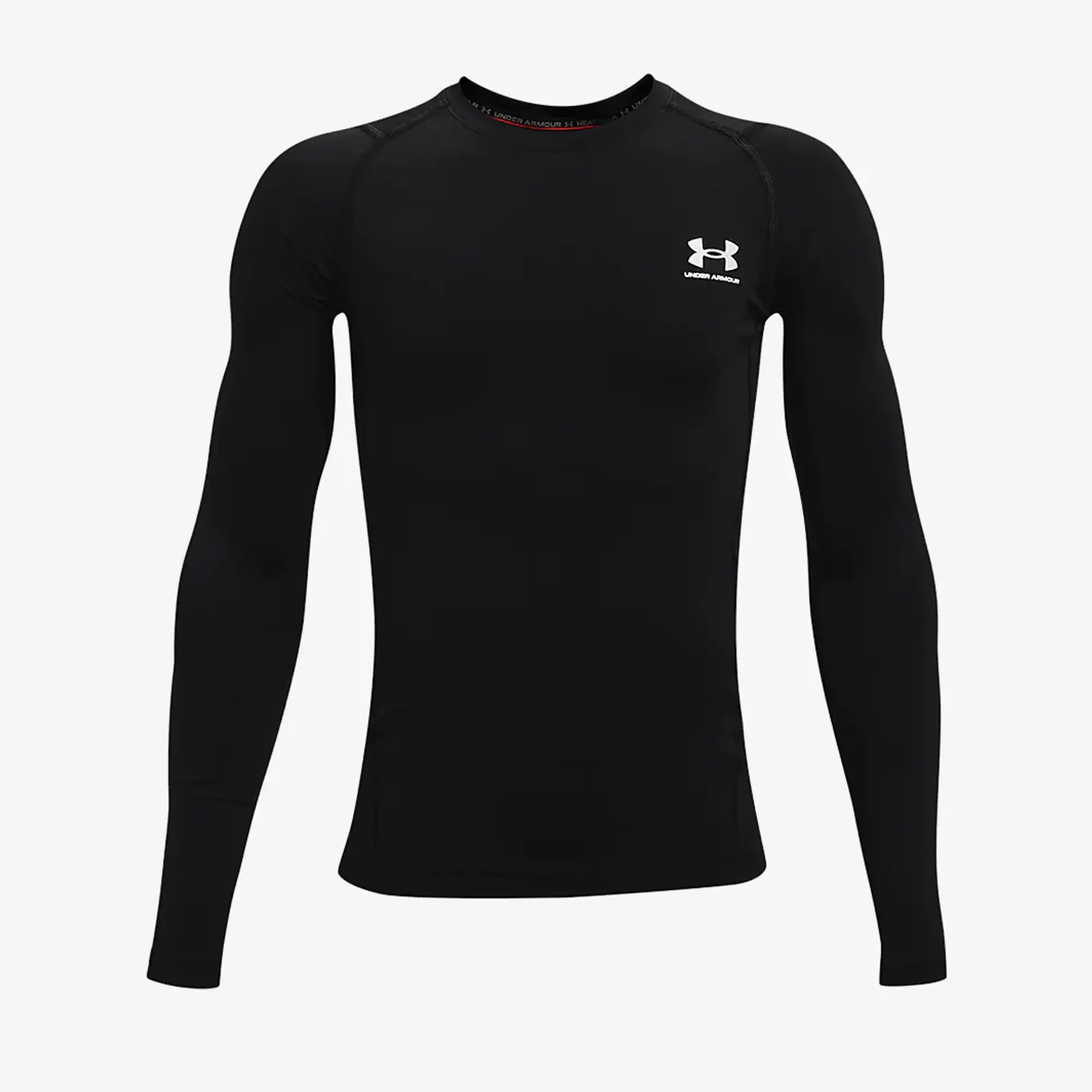 Under Armour Boys' HeatGear® Armour Long Sleeve Black / White YSM (50 - 54 in)