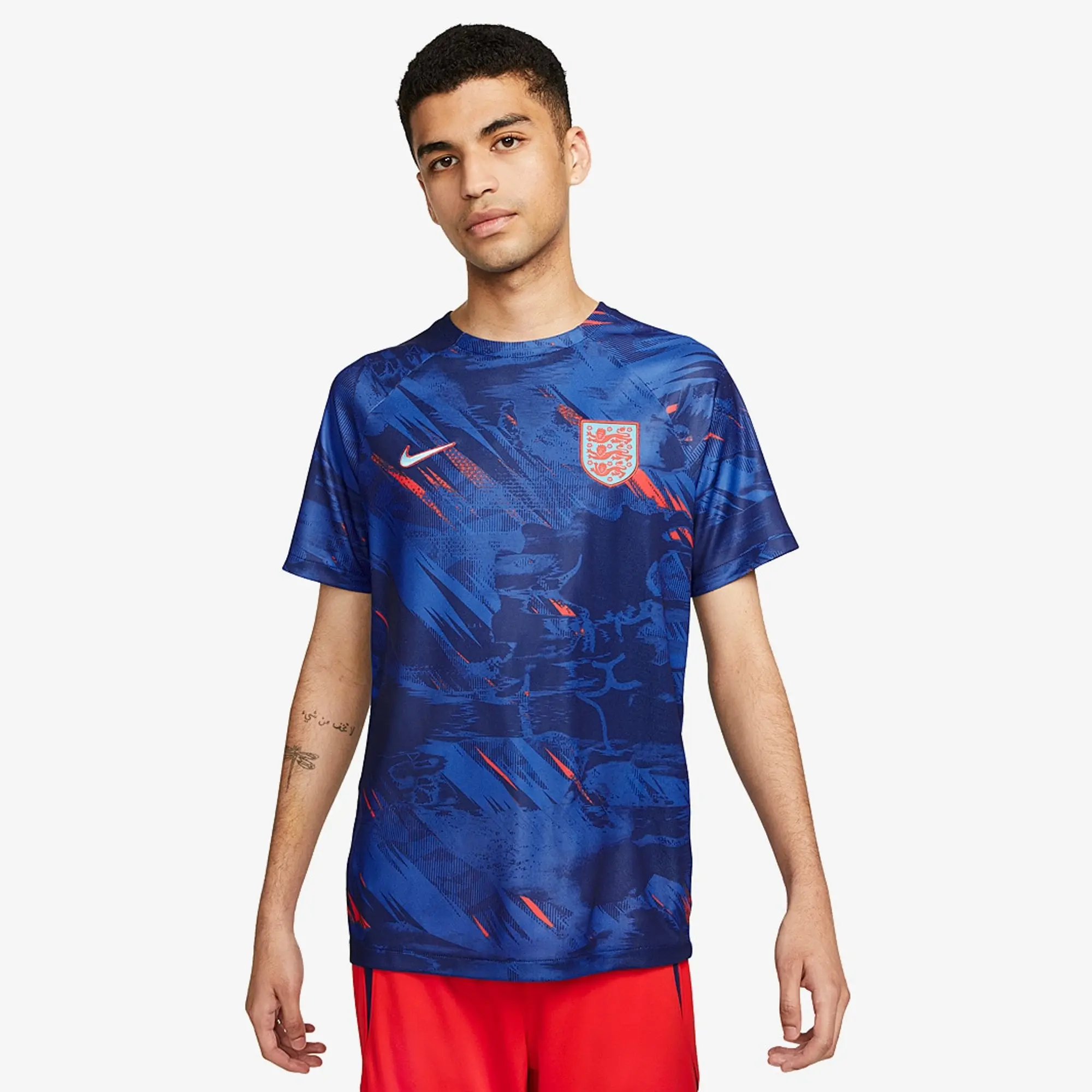 Nike England Mens SS Pre-Match Away Shirt 2022