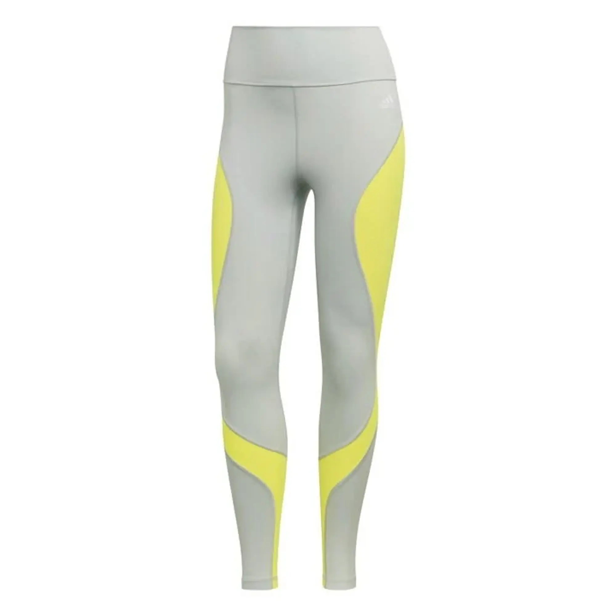 adidas Womens Training Essentials HIIT Colourblock 7 8 Tights Yellow