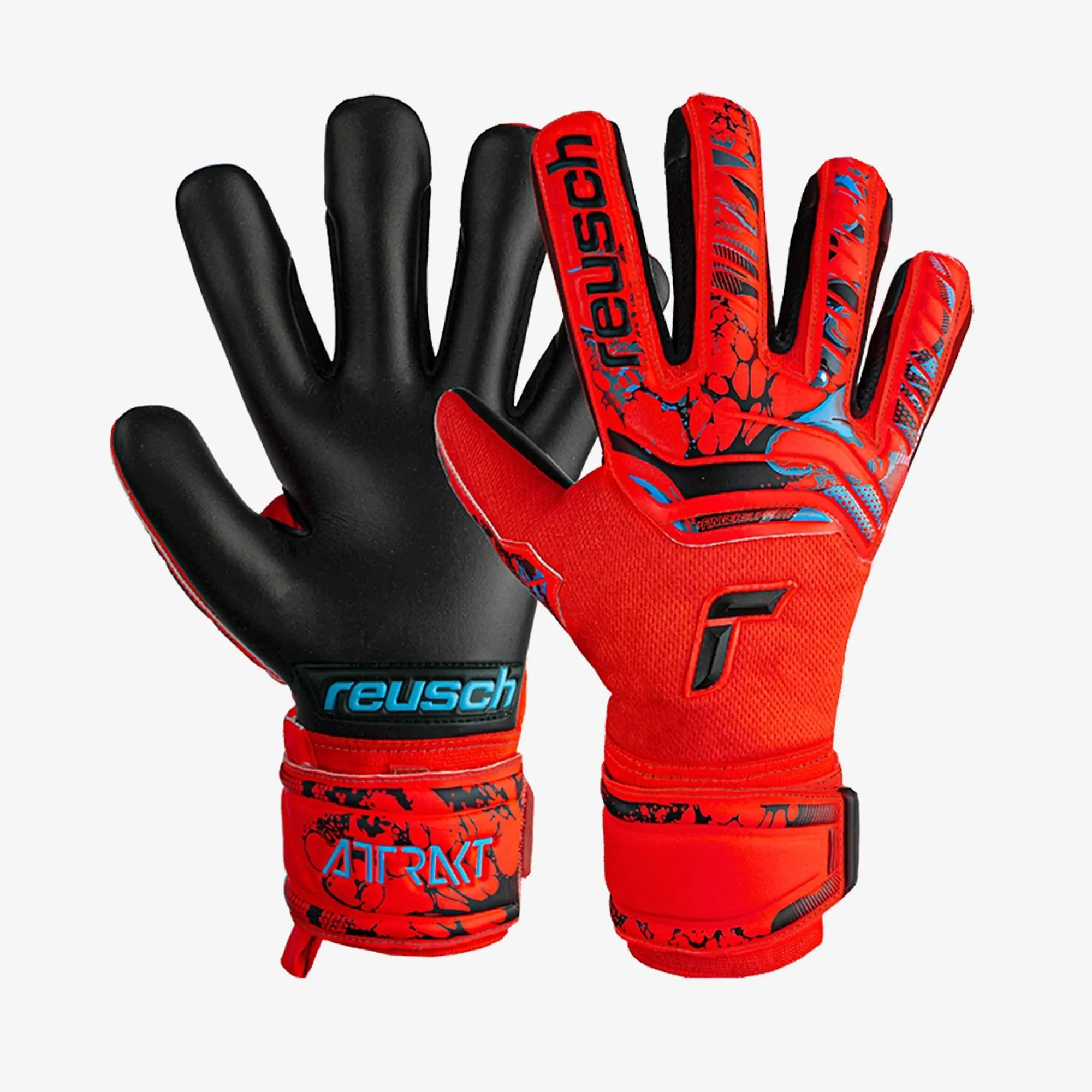 Reusch - JUNIOR Attrakt Grip Evolution Finger Support Red