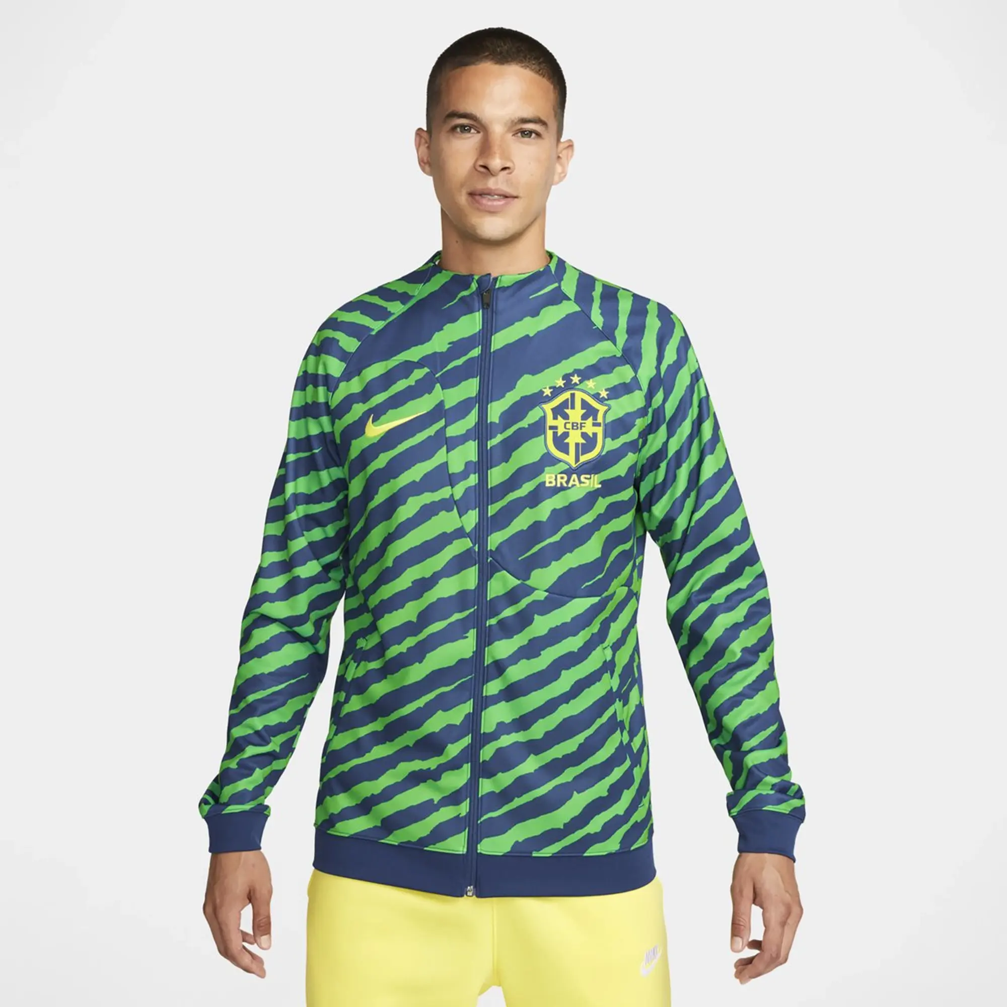 Nike Brazil Academy Pro Men's Full-Zip Knit Soccer Jacket - Multi