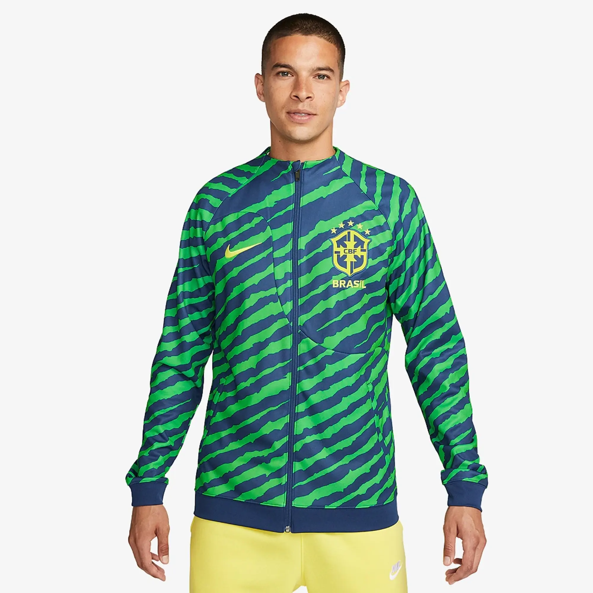 Nike Brazil Academy Pro Men's Full-Zip Knit Soccer Jacket - Multi