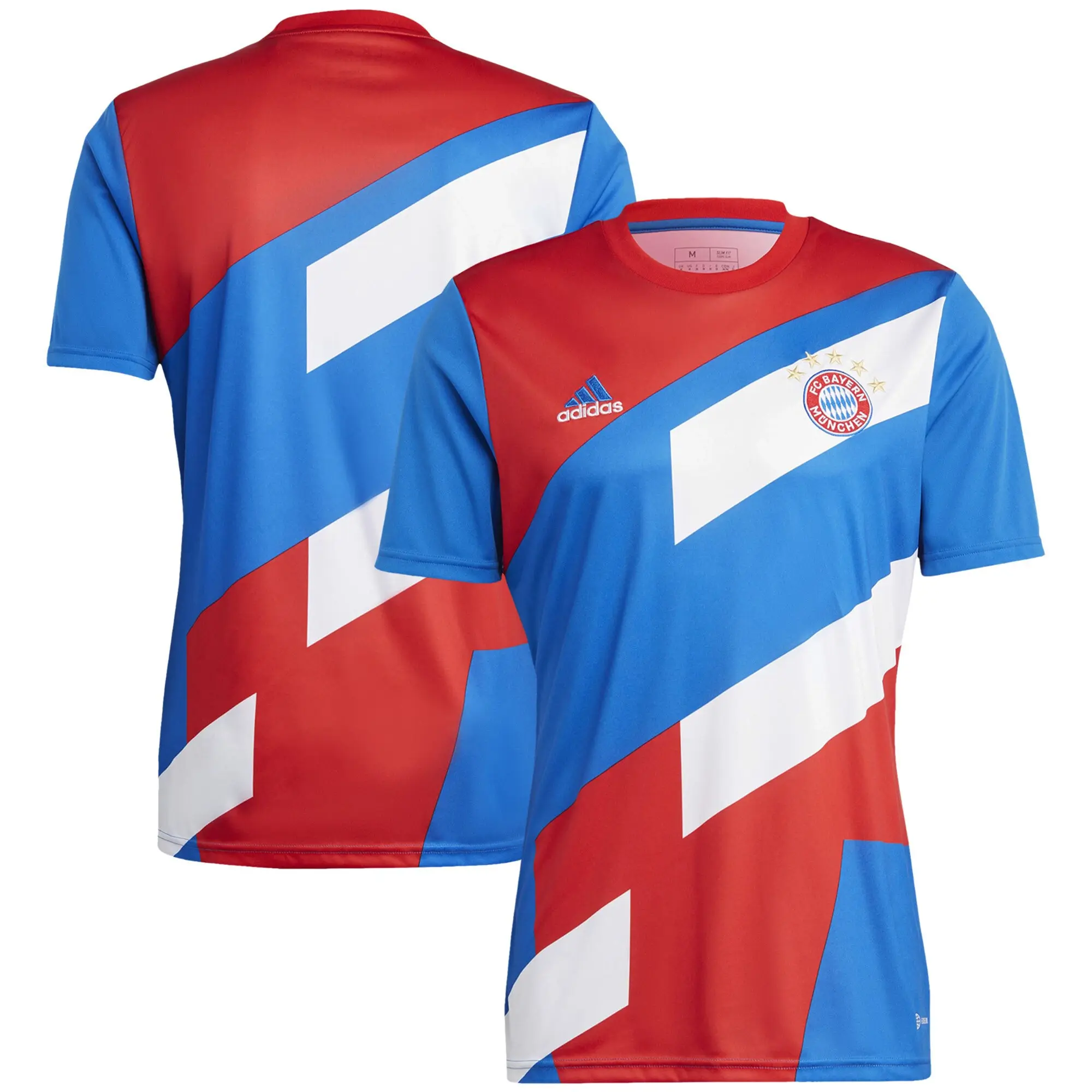 adidas Bayern Munich Mens SS Pre-Match Home Shirt 2022/23