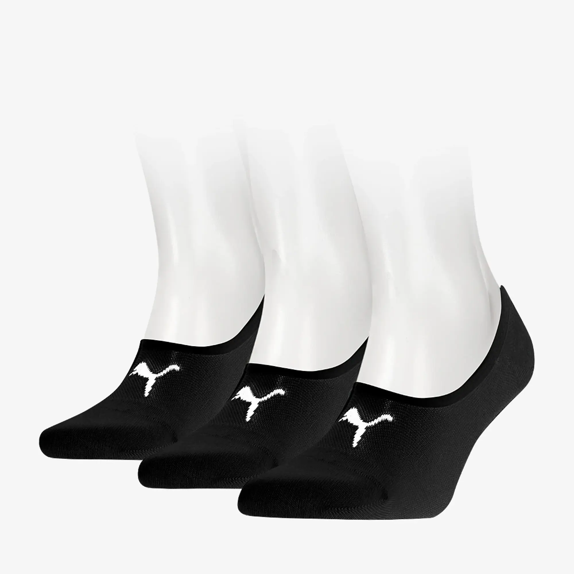 Puma 3 Pack Footie Socks Juniors - Black