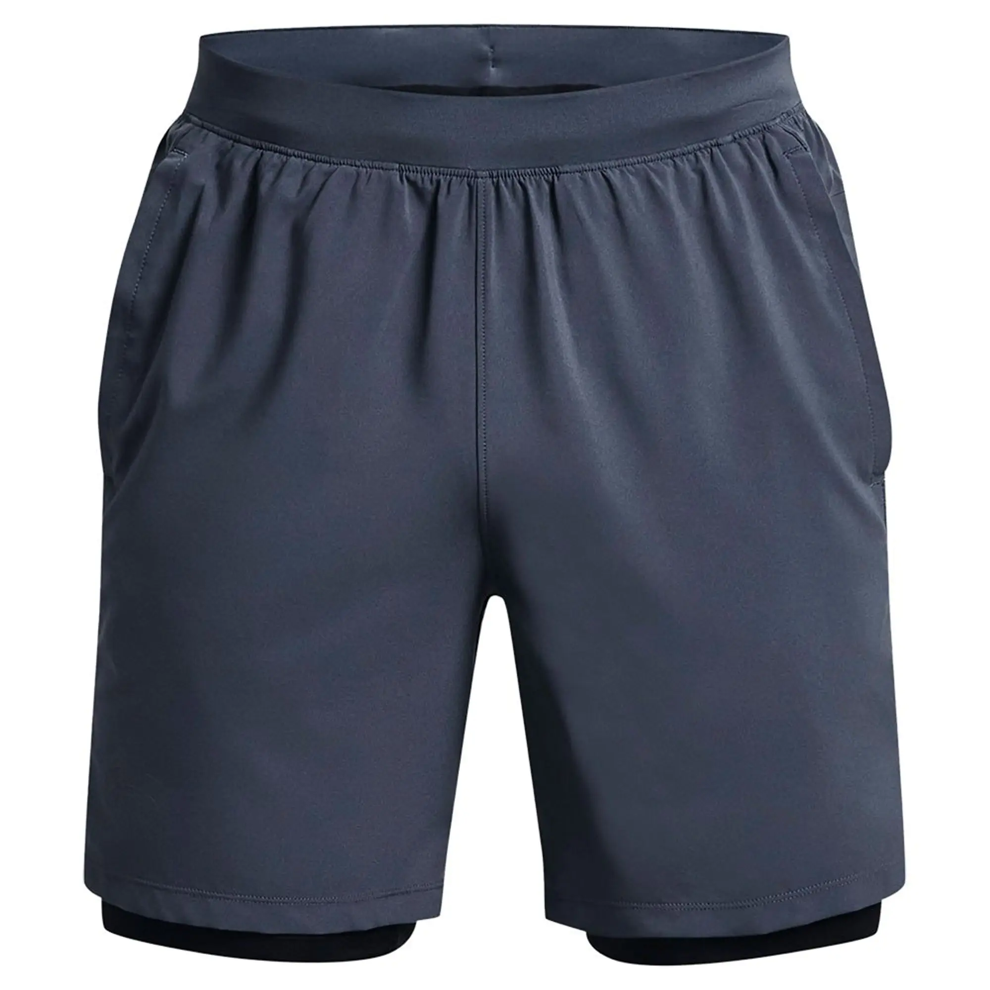 Under Armour Launch 7 2-in-1 Shorts  - Grey