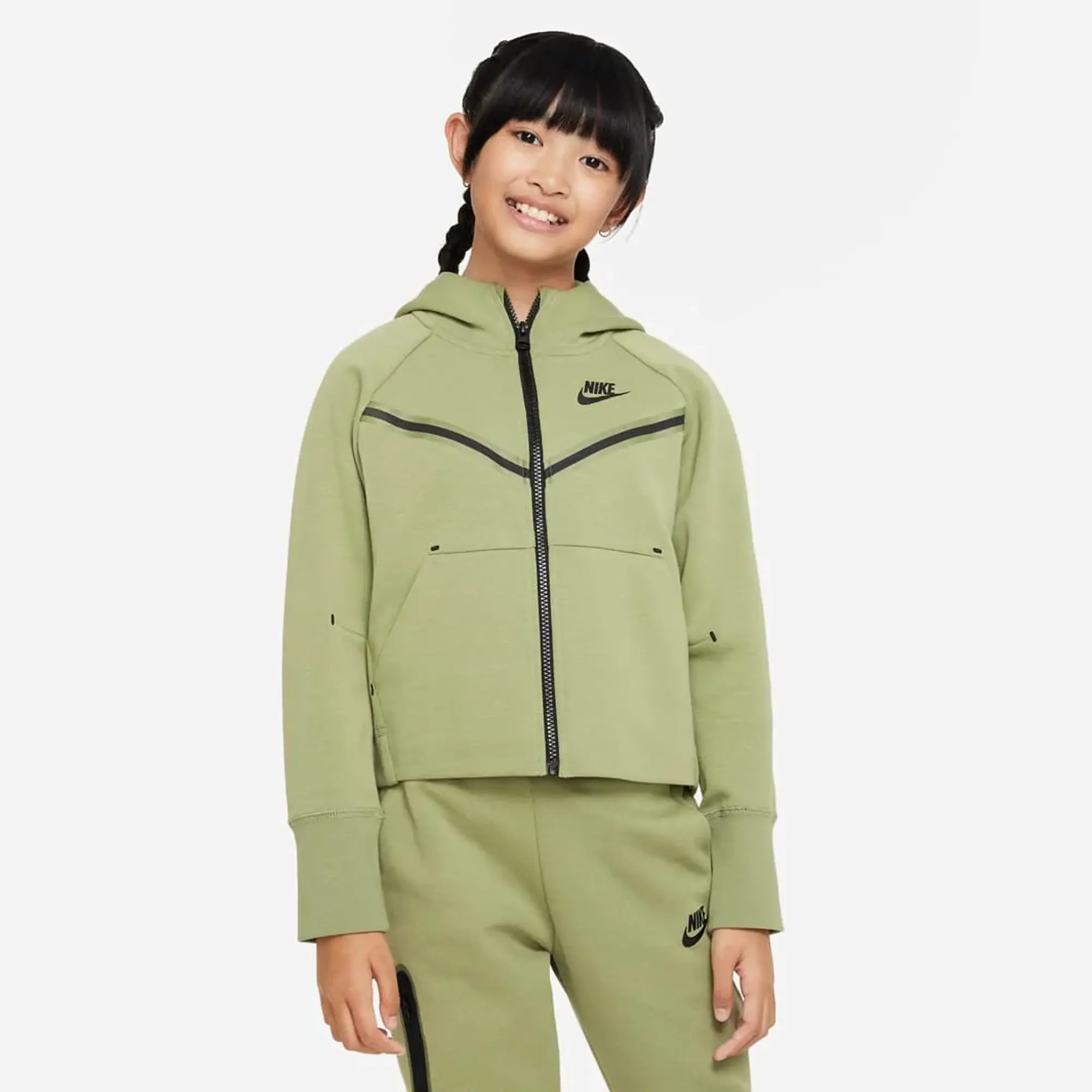 Nike Sportswear Older Girls Tech Fleece Full Zip Hoodie 8 15Y