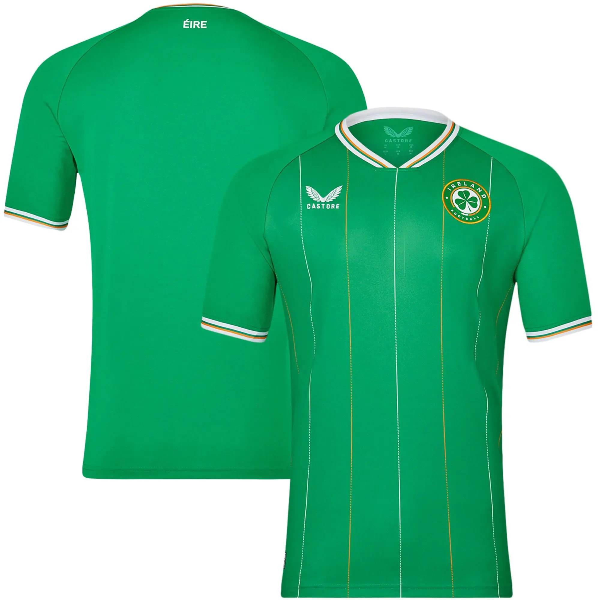 Castore Republic of Ireland Girls SS Home Shirt 2023