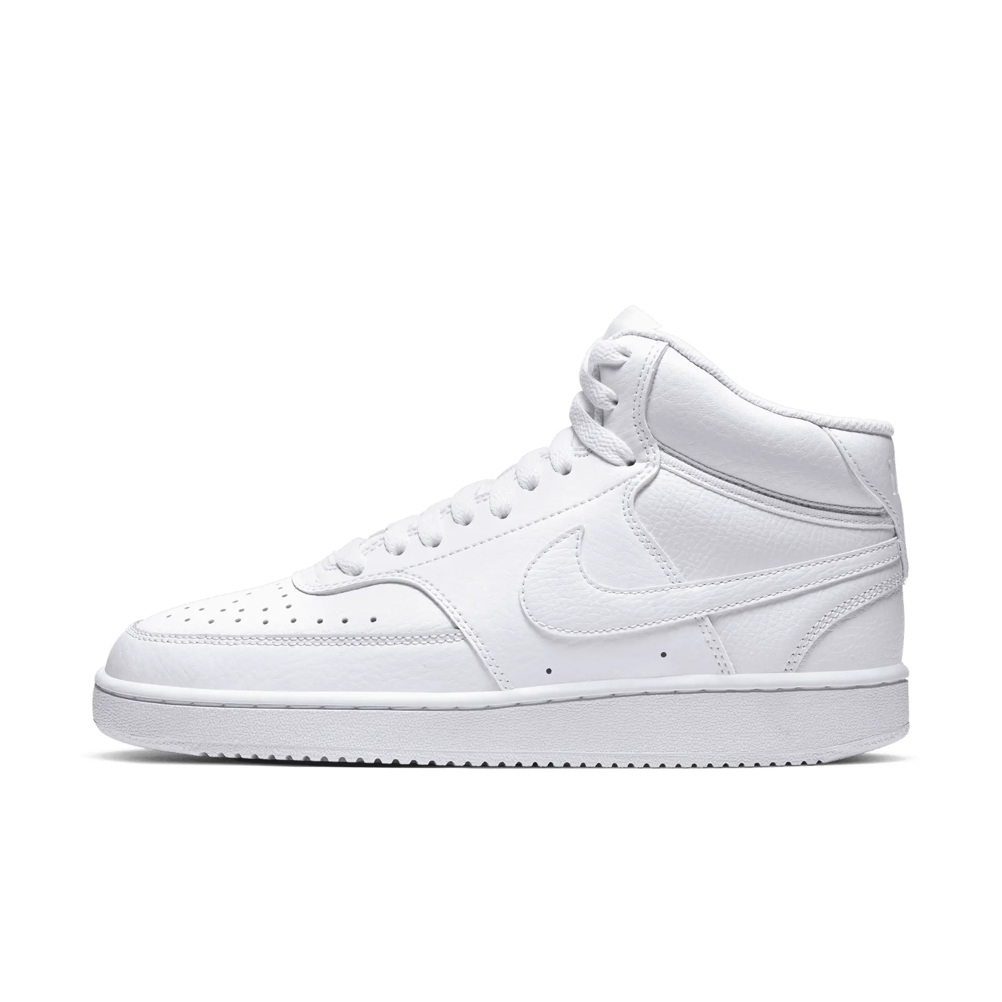 Nike court vision mid trainers in white