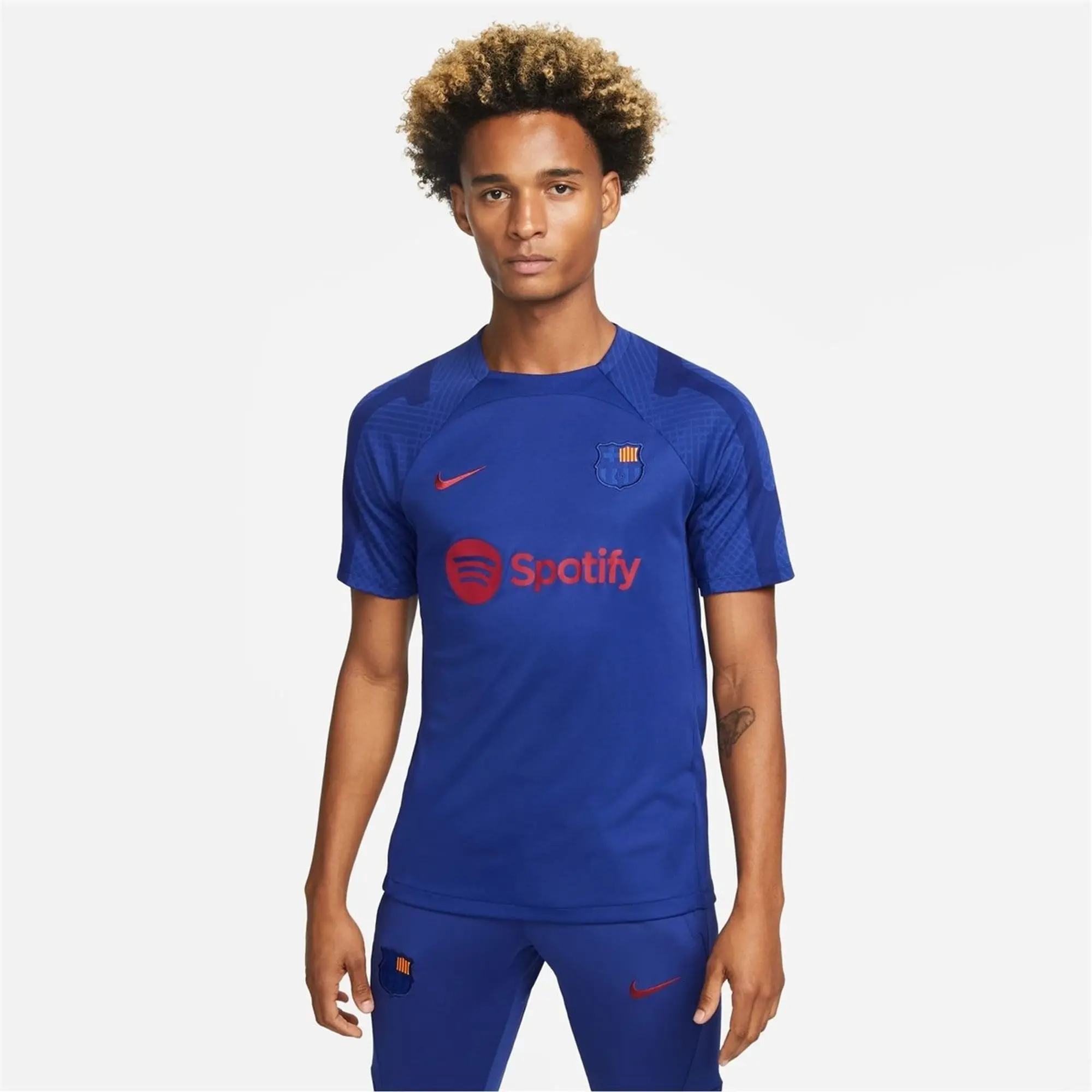 Nike Barcelona Dri-Fit S/S Strike Top - Blue 2023