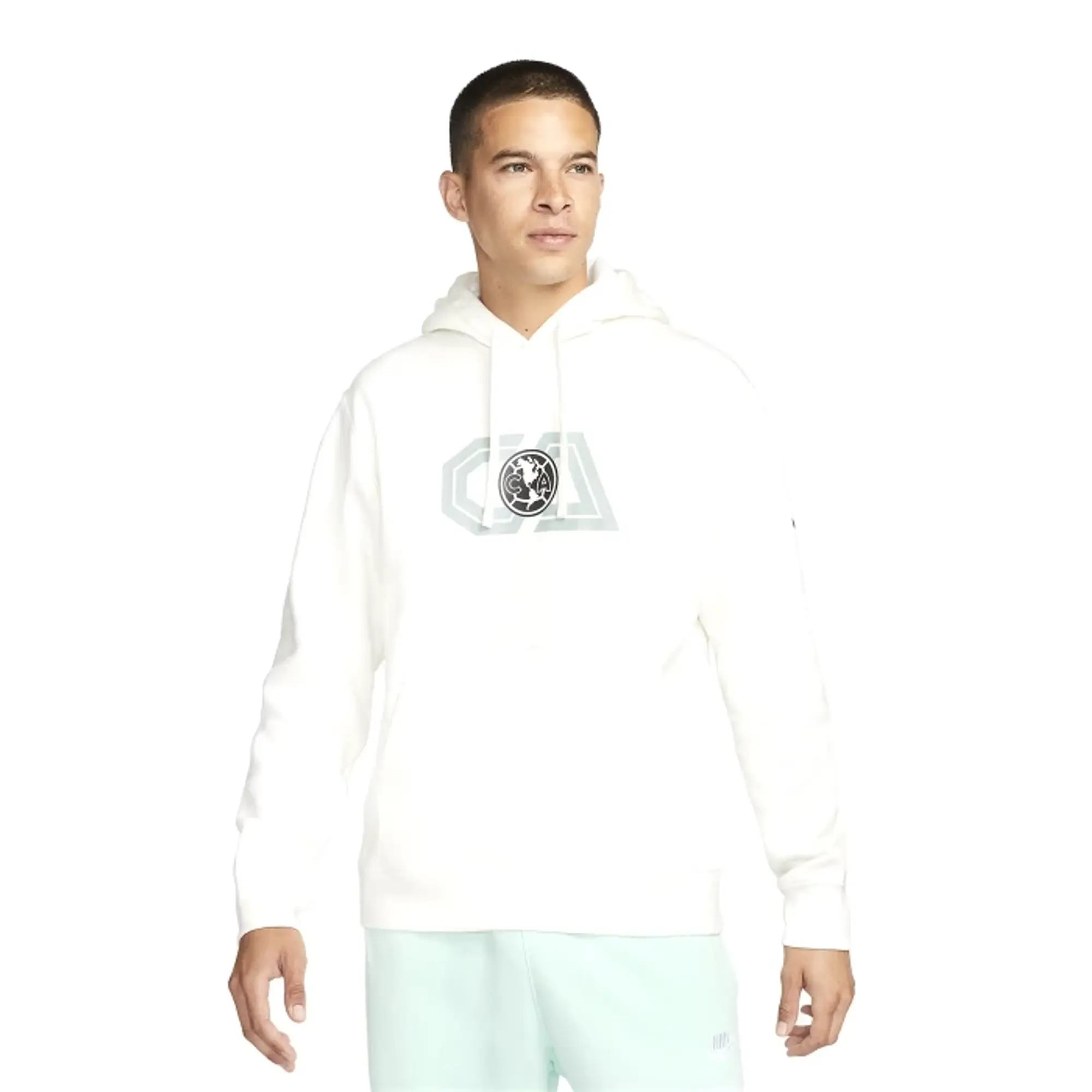Nike Club America 22 23 NSW Club Hoodie Sail Black