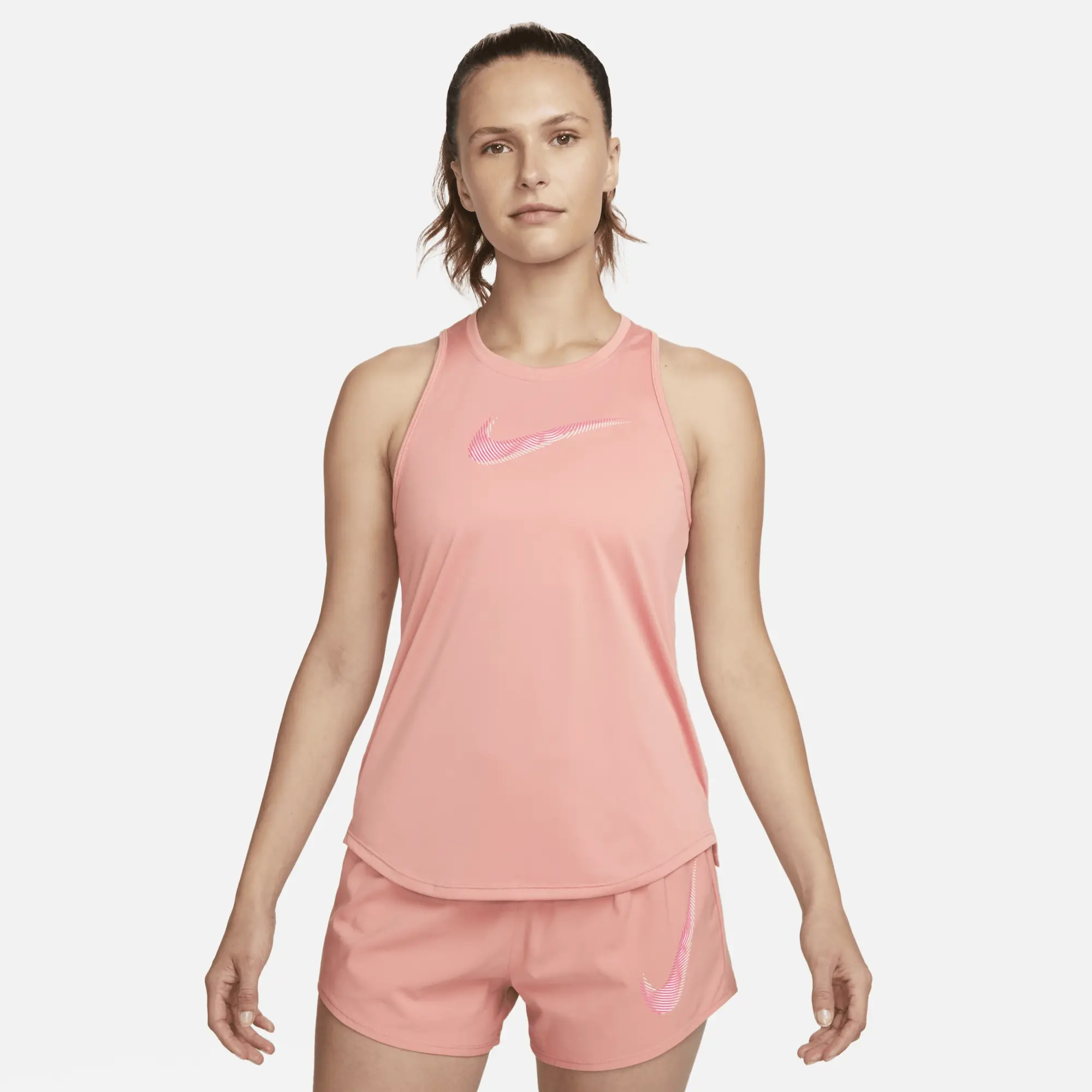 Nike Dri-FIT Swoosh Women's Running Tank Top - Pink