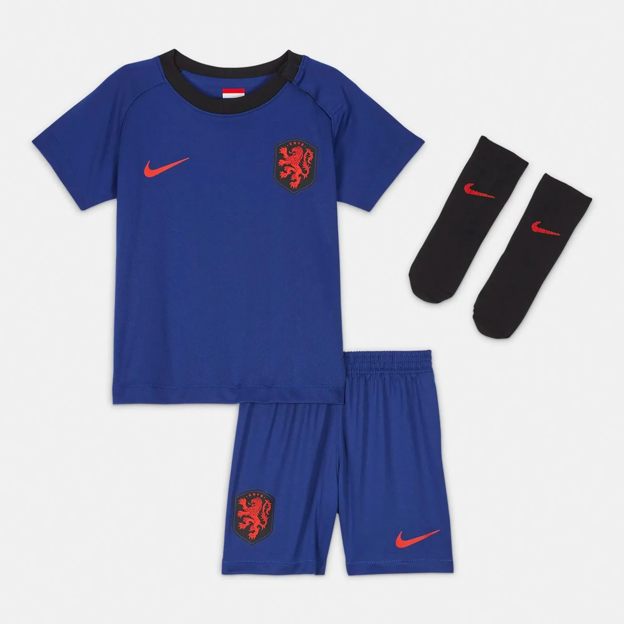 Nike Netherlands Mens SS Away Mini Kit 2022