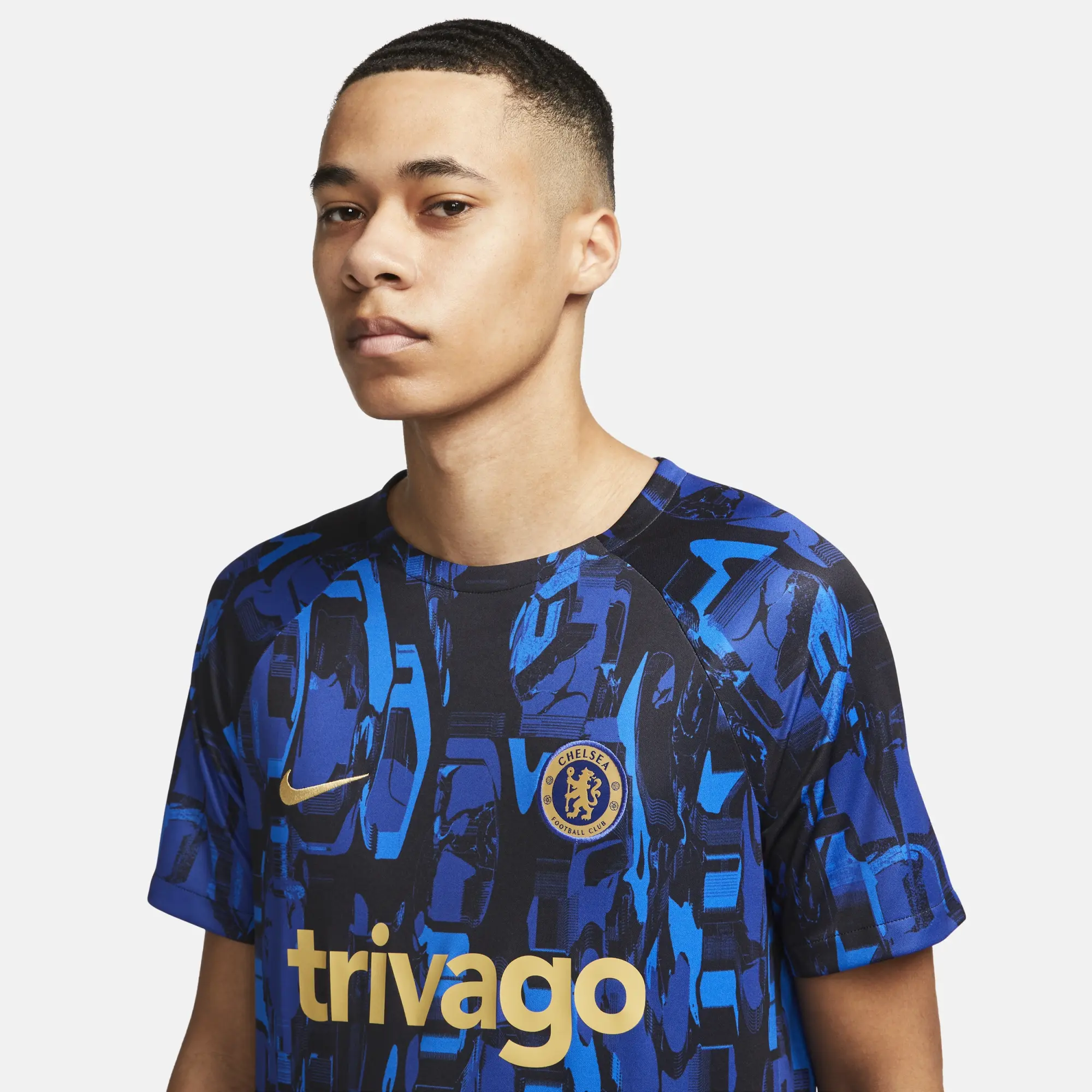 Nike Chelsea Mens SS Pre-Match Home Shirt 2023/24 | DX3608-427 | FOOTY.COM