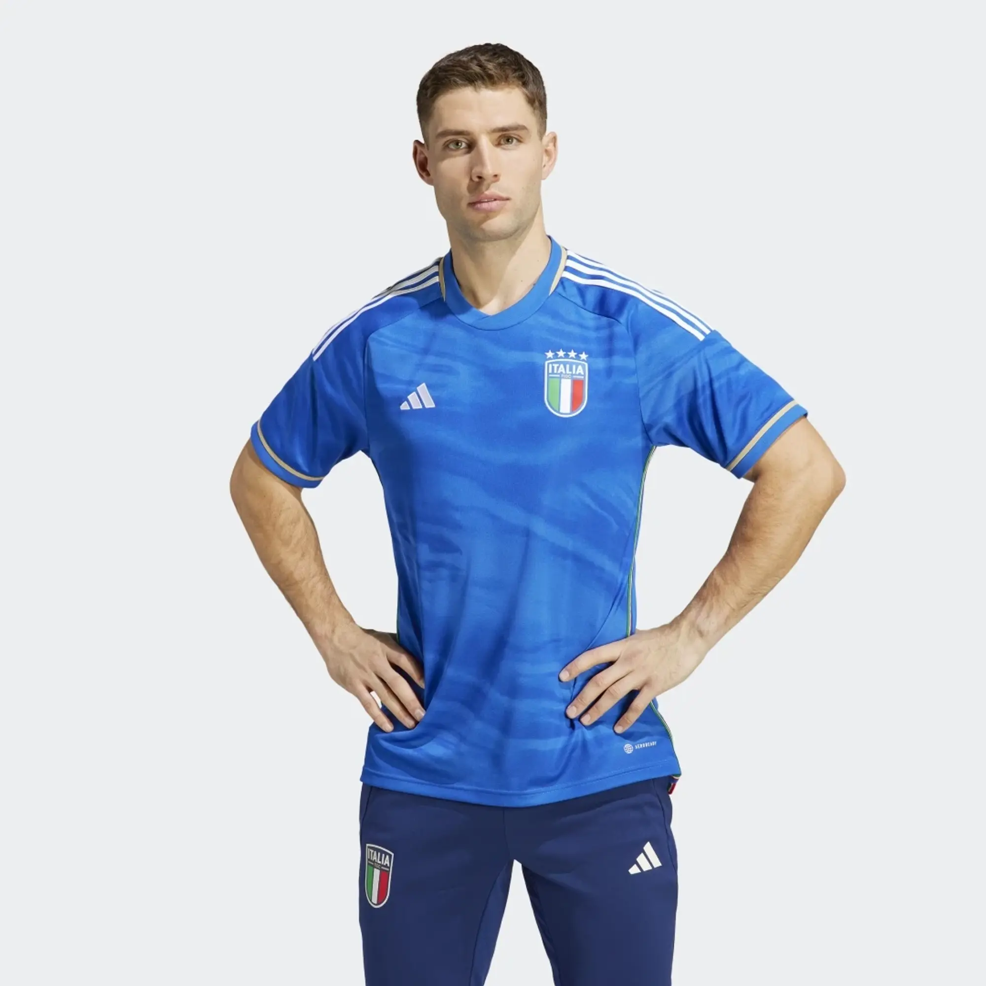 adidas Italy Mens SS Home Shirt 2023
