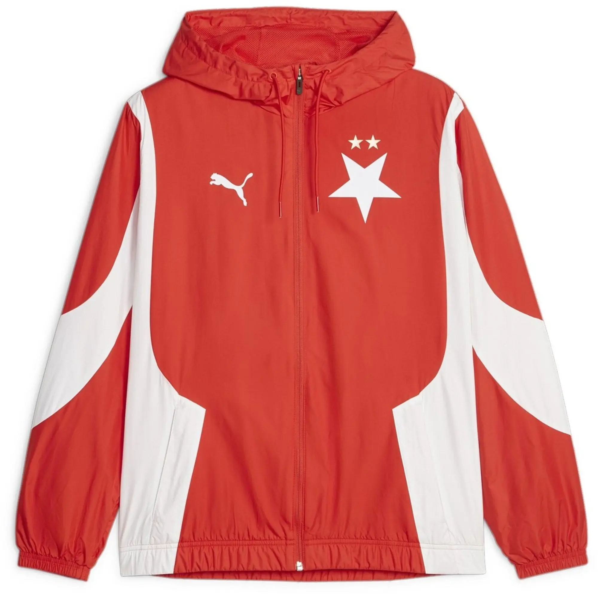 Slavia Prague Pre-Match Anthem Jacket (Red) 2023-2024 Men's Made By: Puma