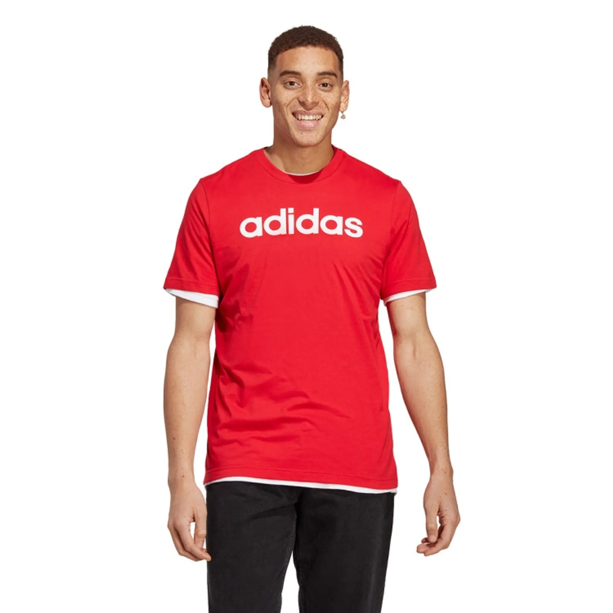 adidas Men's Low-Impact Fitness T-Shirt - Red